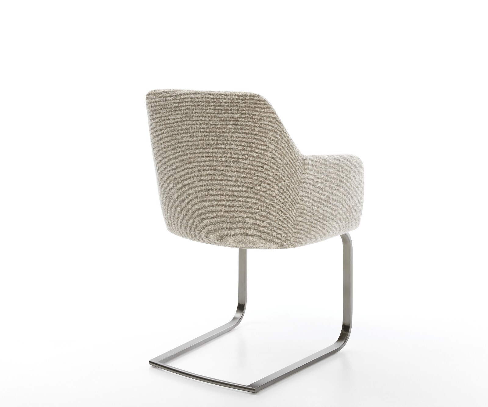 Freischwinger Greg-Flex Webstoff Soft Beige Freischwinger flach Graphit Taschenfederkern 4