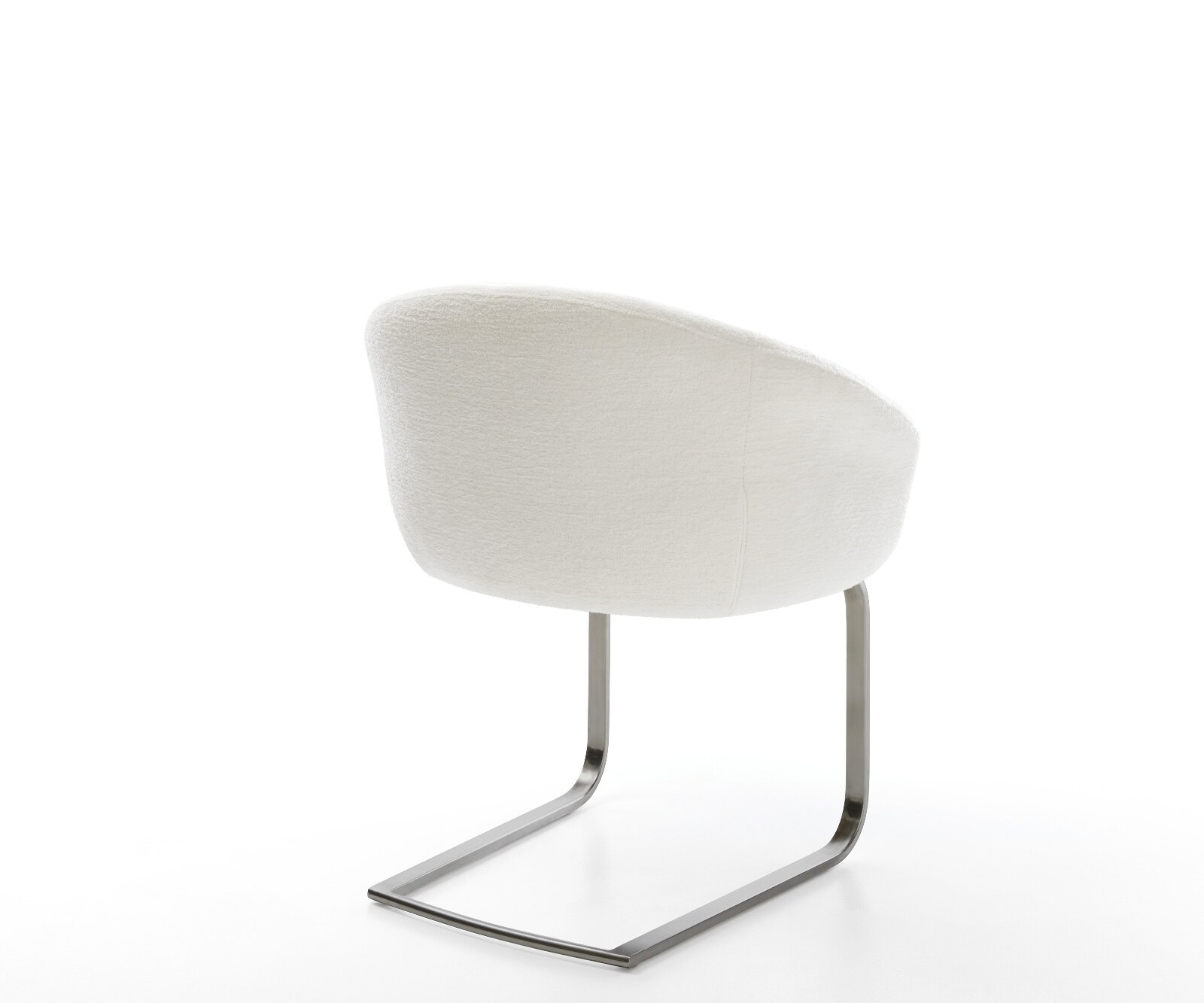 Cantilever Vinka-Flex avec accoudoirs bouclé doux beige pied cantilever plat grafiete resorts ensachés 5