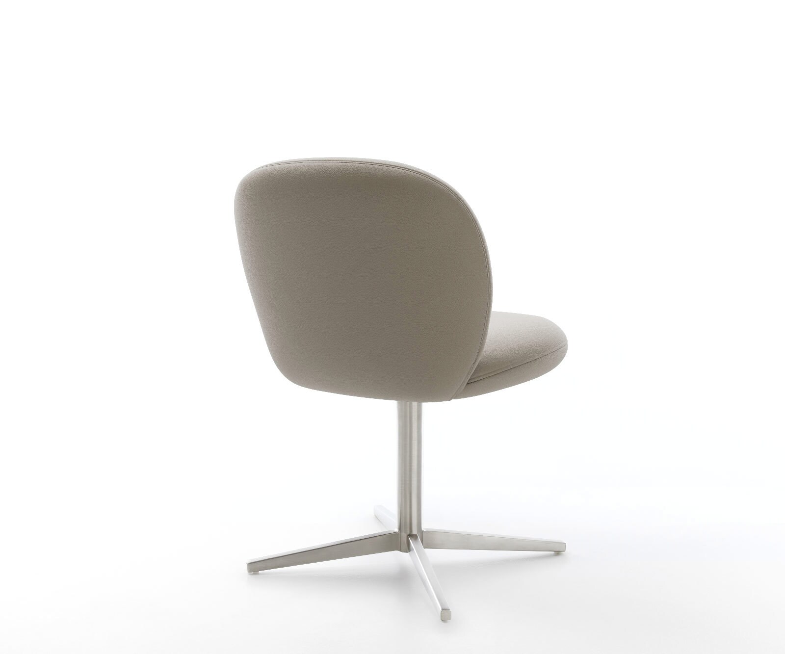 Drehstuhl Nube-Flex Echt-Leder Schlamm Fußkreuz Edelstahl 360° drehbar Taschenfederkern 5