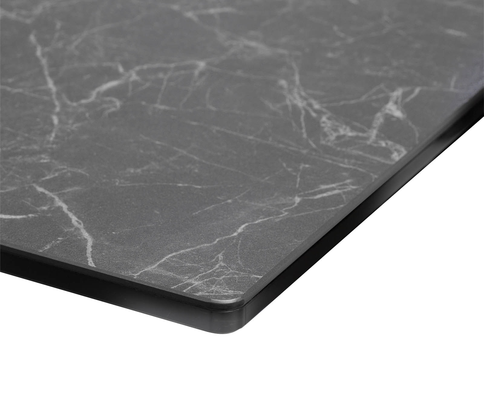Table-à-manger Edge 300x100 céramique Laminam® nero greco gris métal oblique noir 4 Table-à-manger Edge 300x100 céramique Laminam® nero greco gris métal oblique noir 4