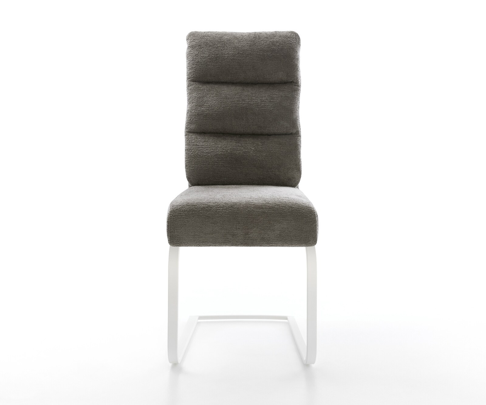 Cantilever Pela-Flex bouclé doux couleur boue pied cantilever plat blanc resorts ensachés 2