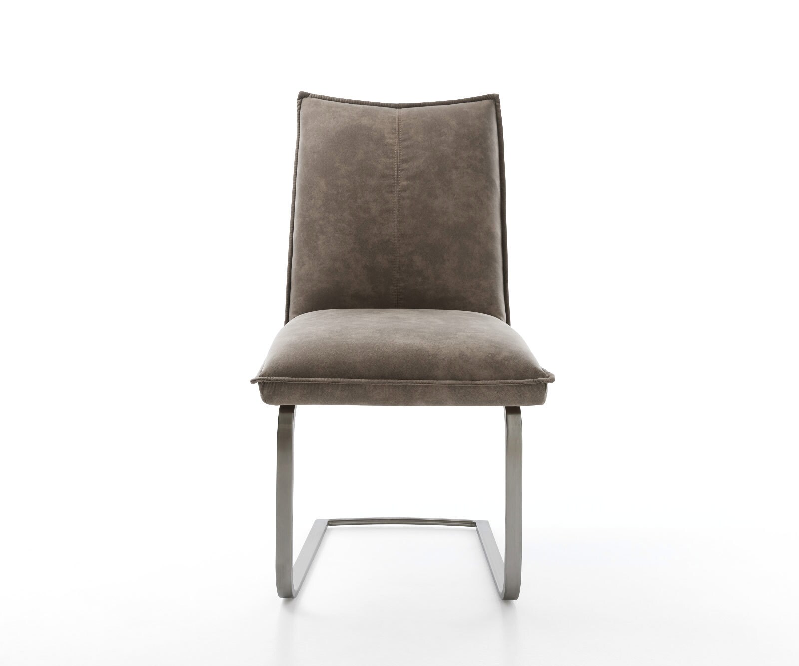 Cantilever Lelio-Flex microvelours taupe vintage pied cantilever plat grafiete ressorts ensachés 1