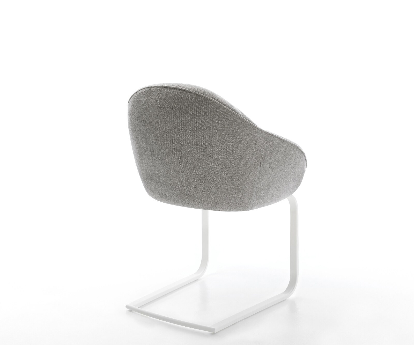 Cantilever Gaio-Flex tissu structuré doux gris pied cantilever plat blanc 5