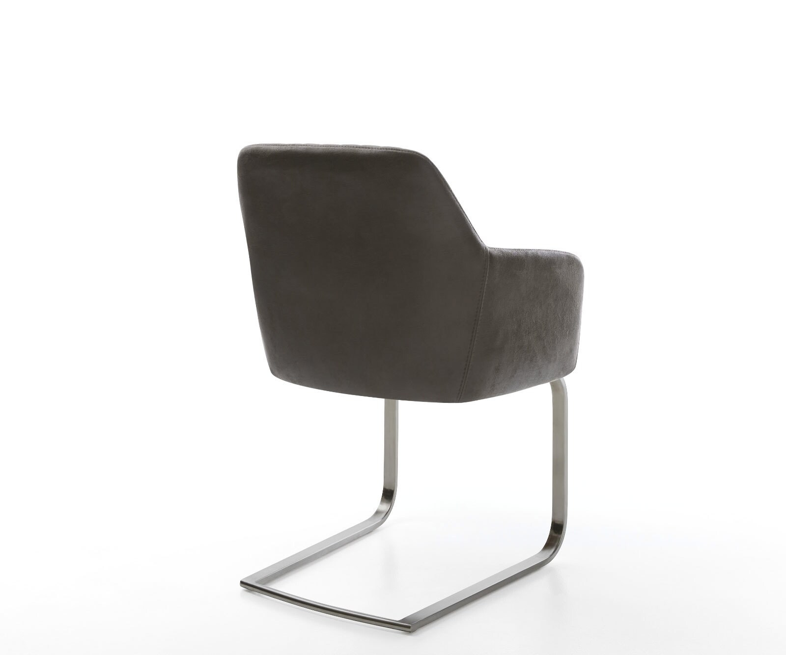Cantilever Greg-Flex microvelours anthracite vintage pied cantilever plat grafiete ressorts ensachés 4
