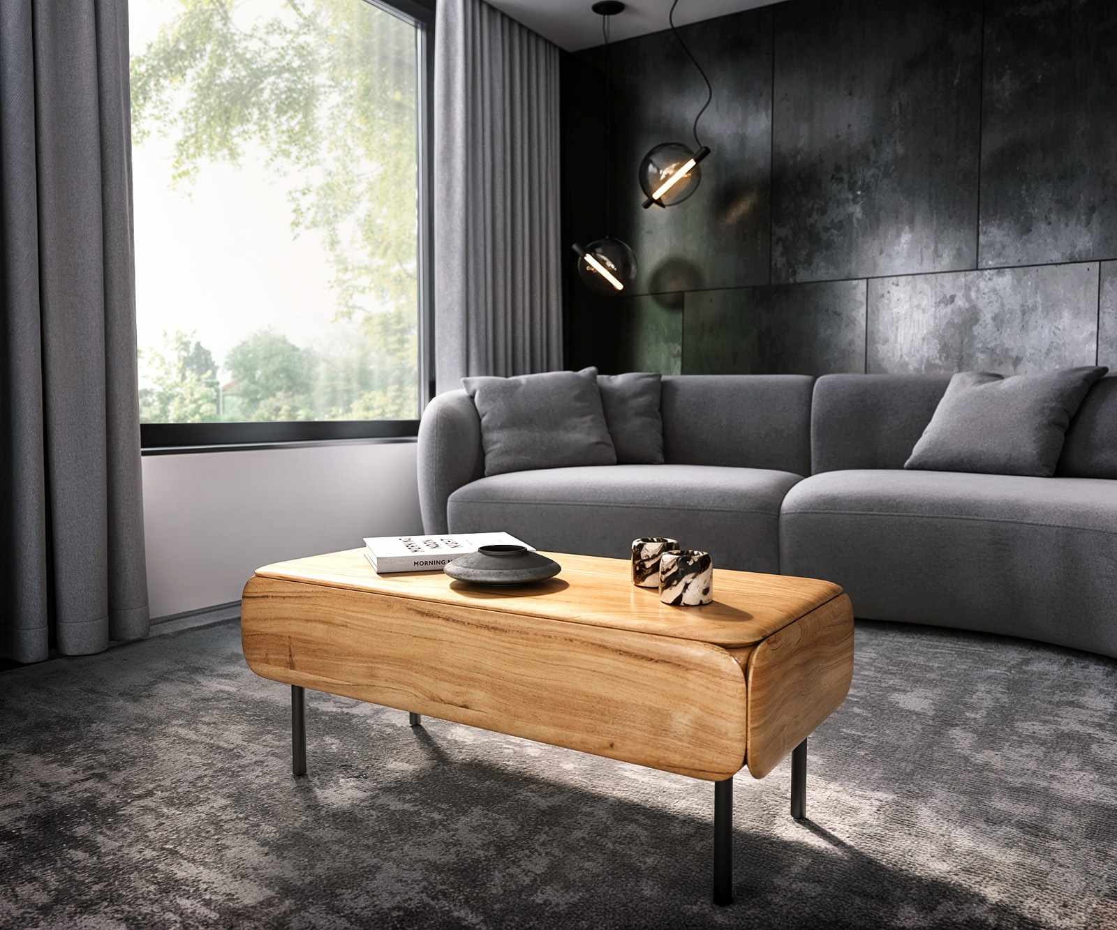 Couchtisch Shavani Akazie Natur 1 Couchtisch Shavani Akazie Natur 1