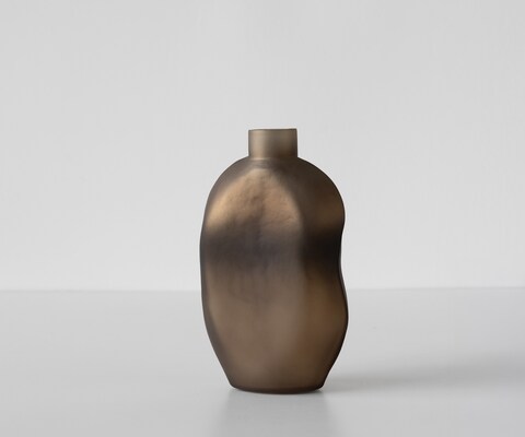 Vase Mireva B15 x T9 x H27 cm Glas Aurum Mundgeblasen