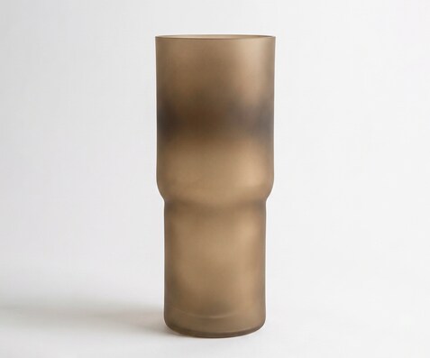 Vase Columna B20 x T20 x H49 cm Glas Aurum Mundgeblasen