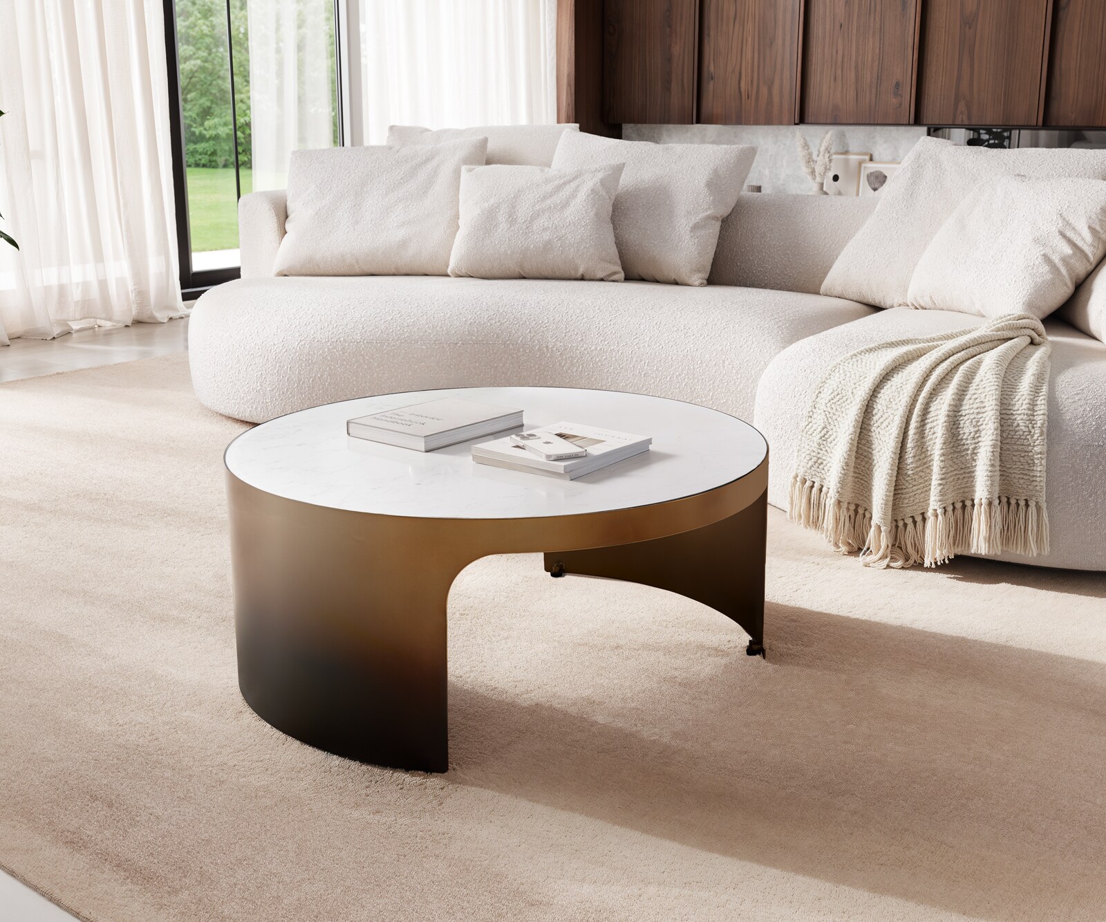 Table basse Alerio  90 x 90 cm 2