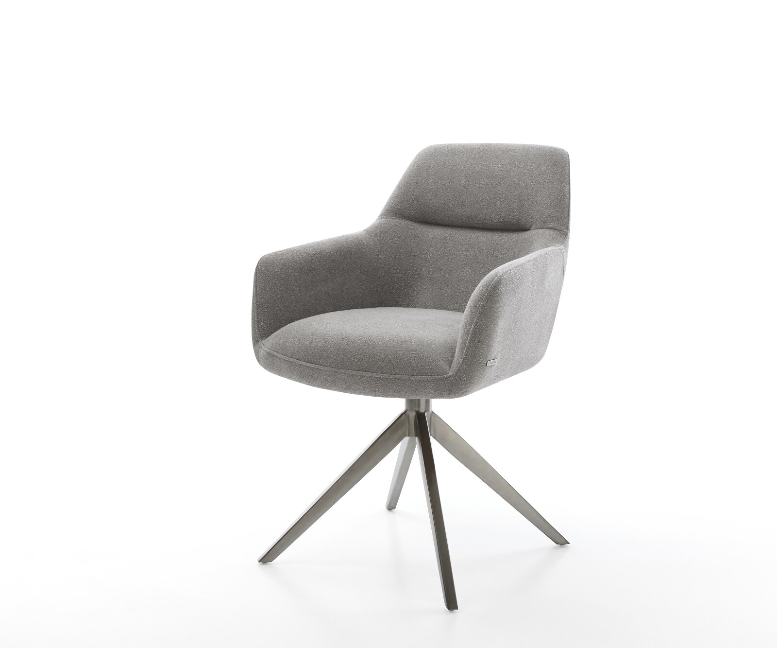 Chaise-pivotante Pejo-Flex tissu structuré doux gris pied croisé large grafiete pivotement sur 360° fonction bascule resorts ensachés 1