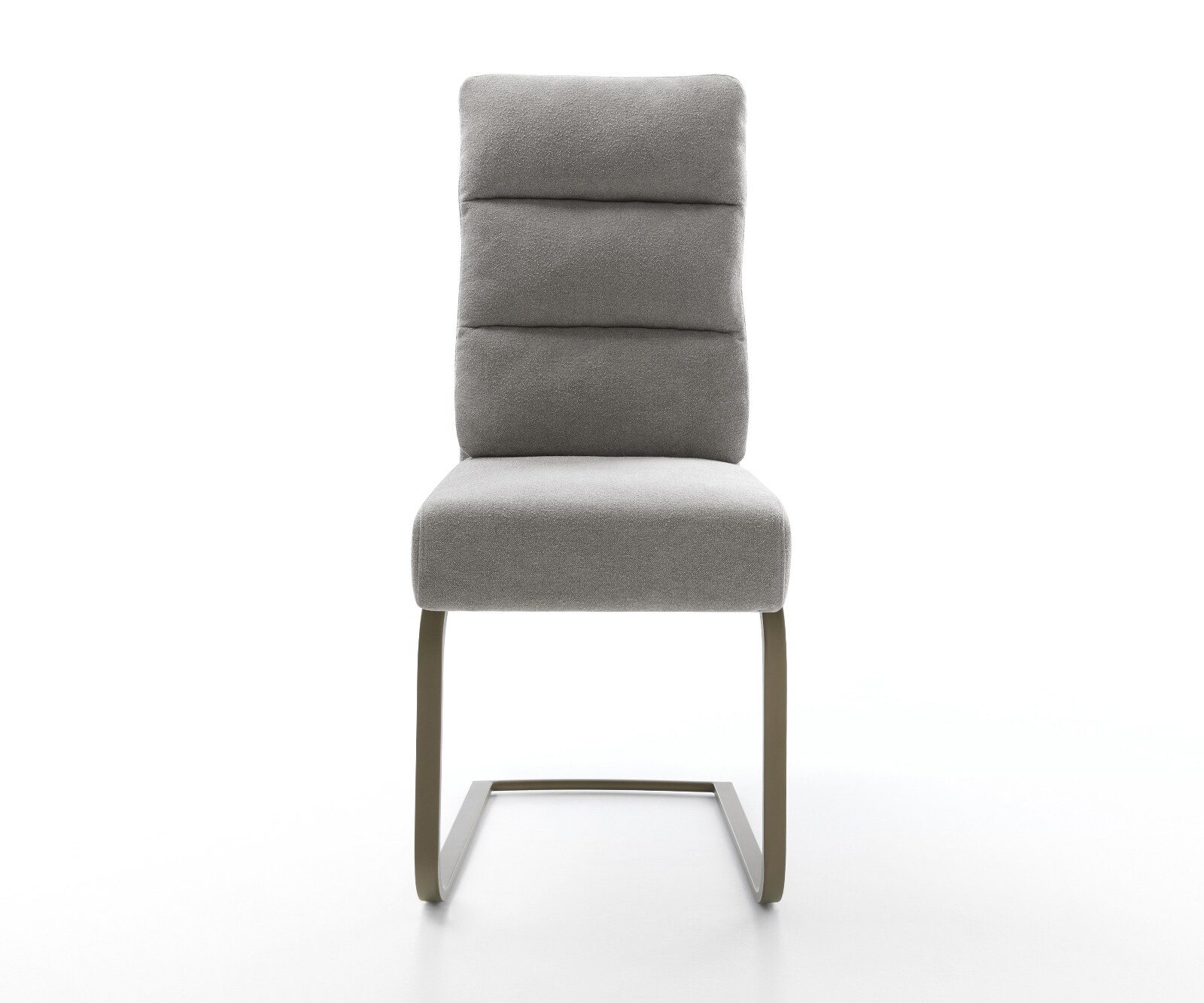 Freischwinger Pela-Flex Strukturstoff Soft Grau Freischwinger flach Effektfinish Titan Taschenfederkern 1