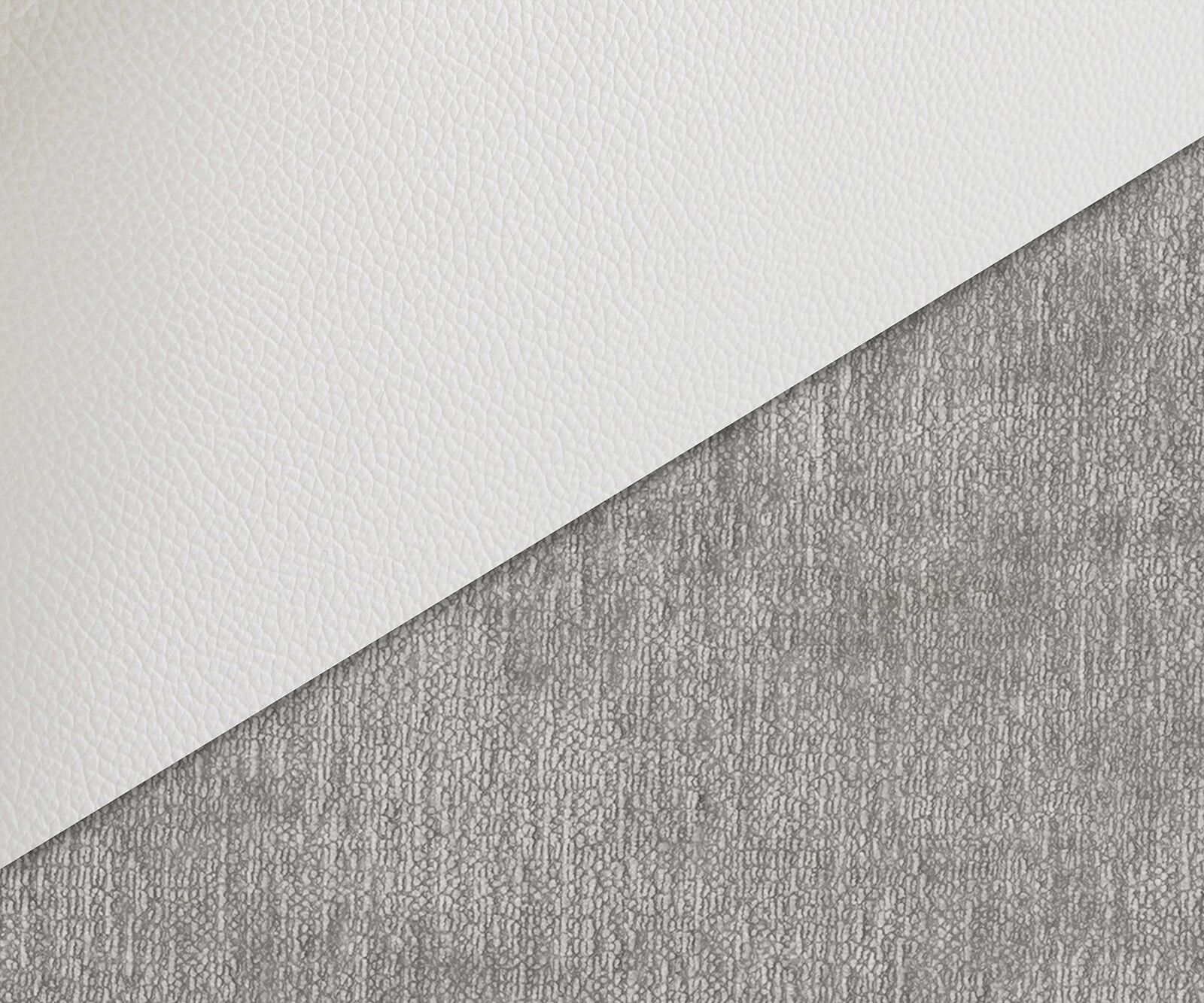 Cantilever Abelia-Flex avec accoudoirs tissu mixte cuir de vache blanc-gris argenté pied cantilever plat blanc 2