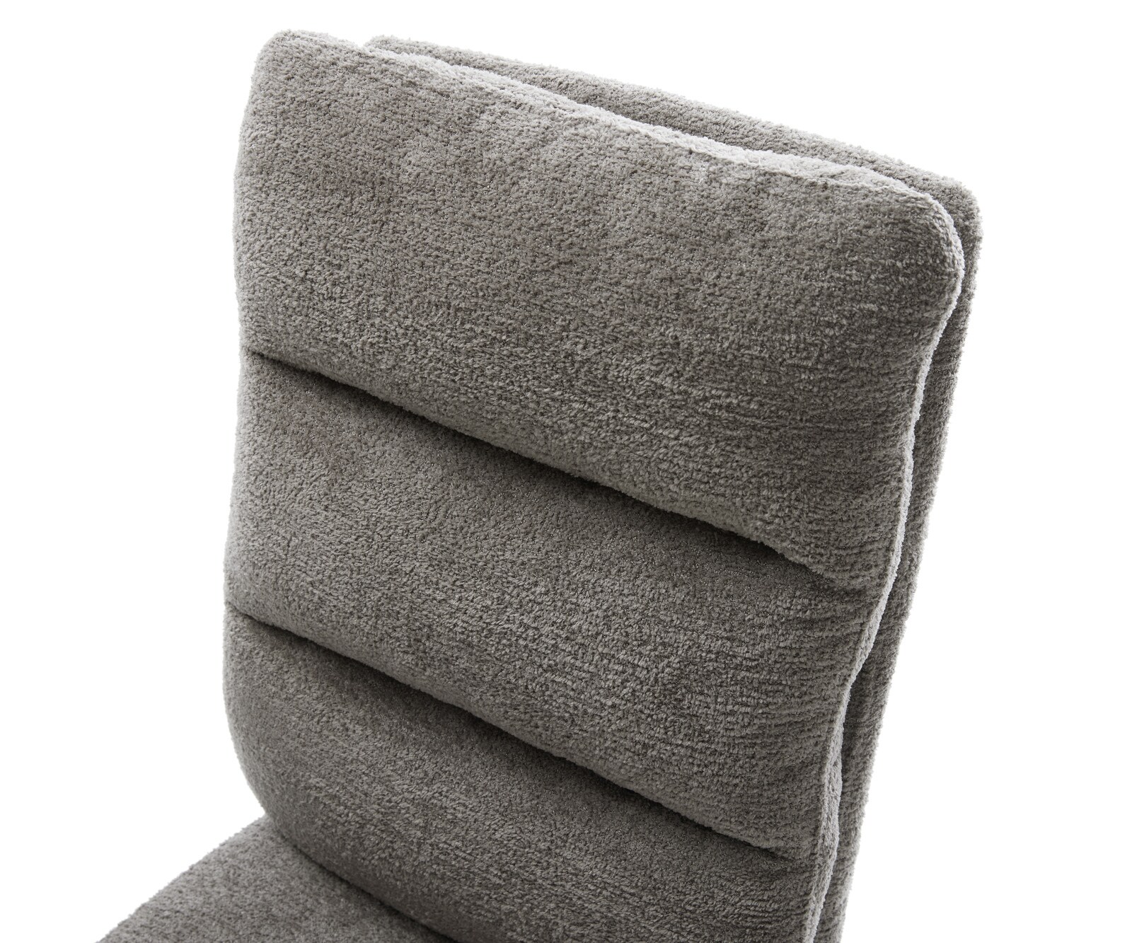 Drehstuhl Pela-Flex Bouclé Soft Schlamm Kreuzgestell breit Schwarz 360° drehbar Wippfunktion Taschenfederkern 4