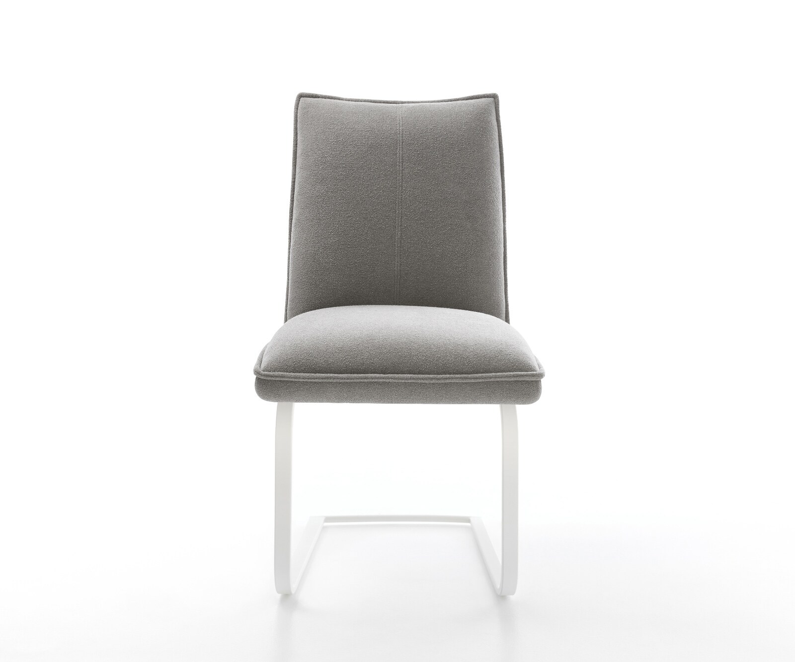 Freischwinger Lelio-Flex Strukturstoff Soft Grau Freischwinger flach Weiß Taschenfederkern 2