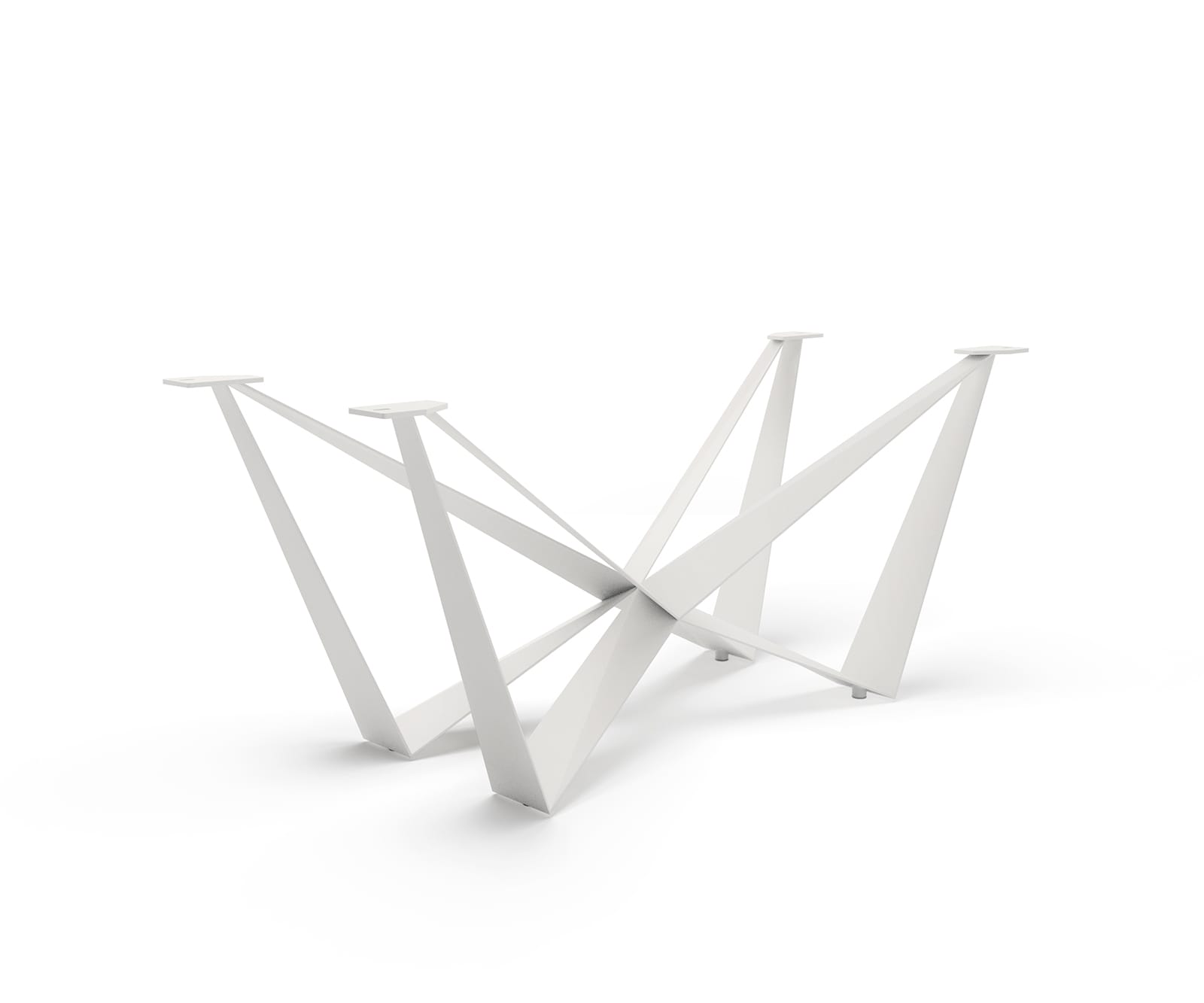 Tischgestell Spider Metall Weiß für Tischplatten ab 200 cm Tischgestell Spider Metall Weiß für Tischplatten ab 200 cm