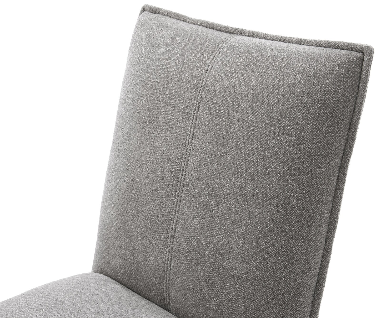 Chaise-pivotante Lelio-Flex tissu structuré doux gris pied de chaise 4 branches blanc pivotement sur 360° fonction bascule resorts ensachés 4