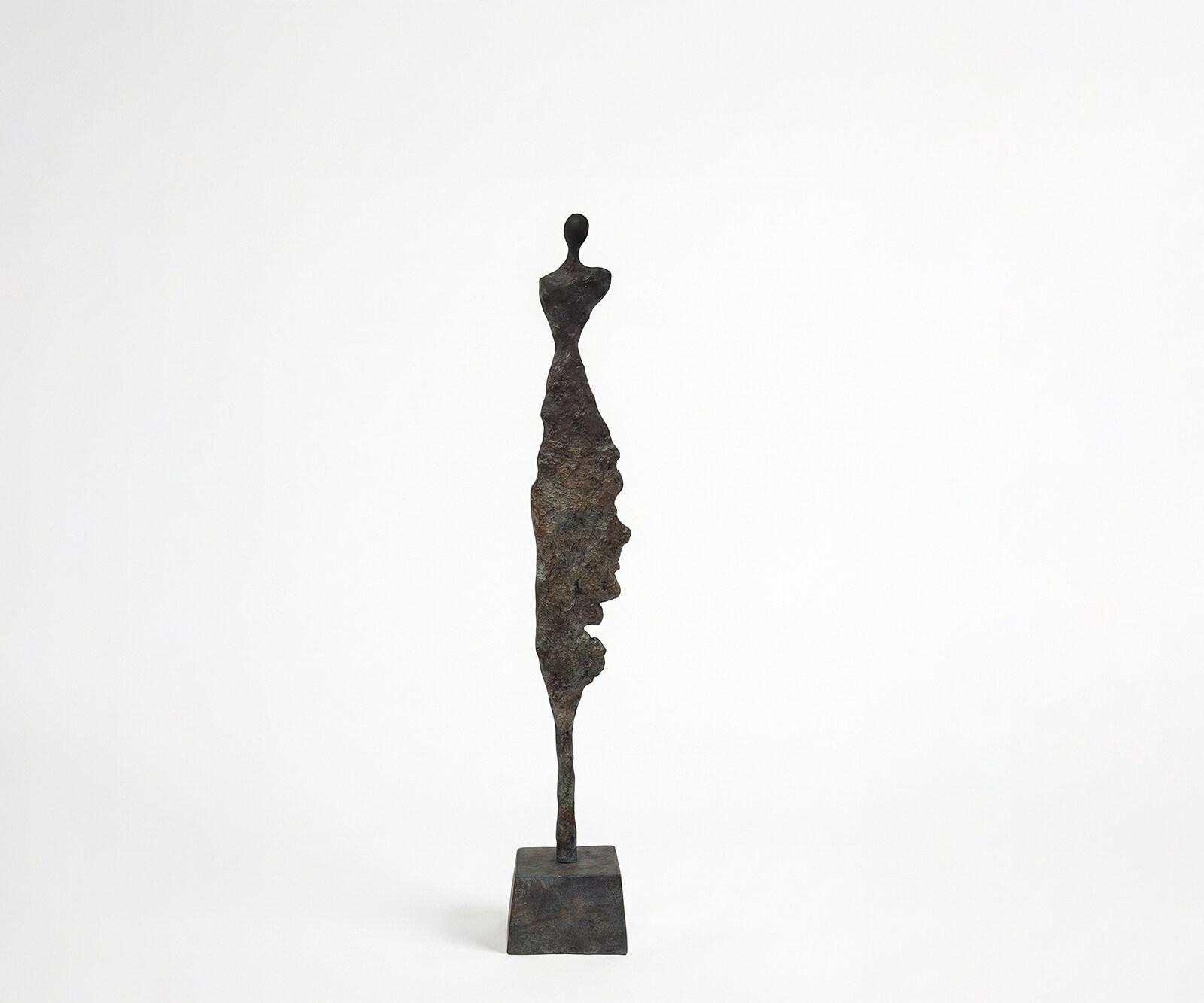 Figur Serina B14 x T14 x H85 cm Aluminium Umbra Antica Handgemacht