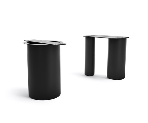 Pieds de table  Troa métal noir pour plateaux à partir de 200 cm