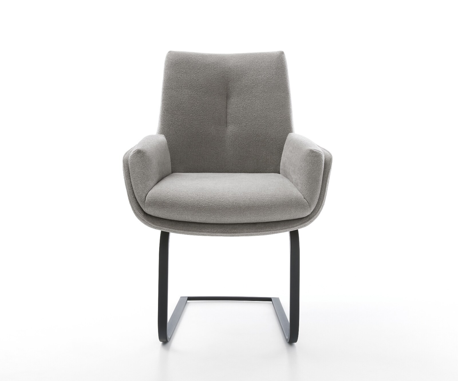 Freischwinger Clea-Flex Strukturstoff Soft Grau Freischwinger flach Schwarz 2