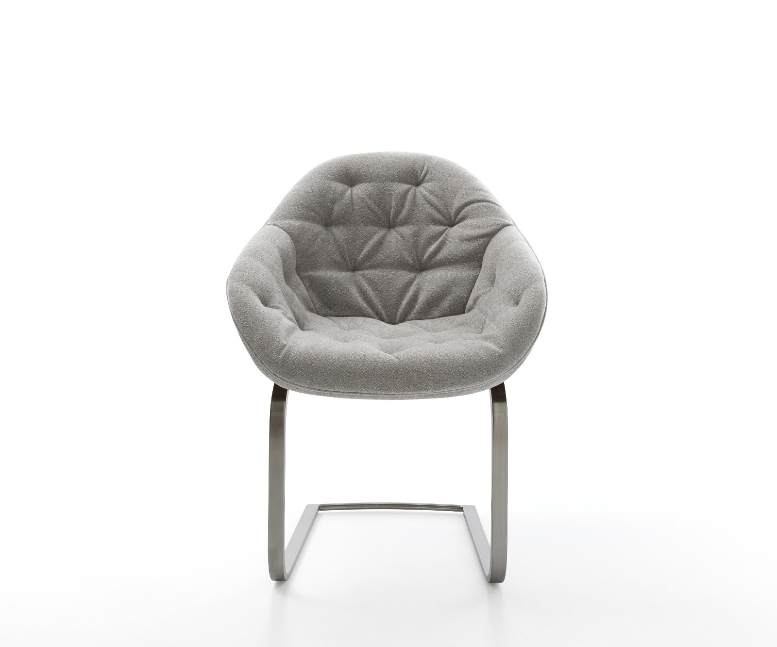 Freischwinger Gaio-Flex Strukturstoff Soft Grau Freischwinger flach Graphit 1