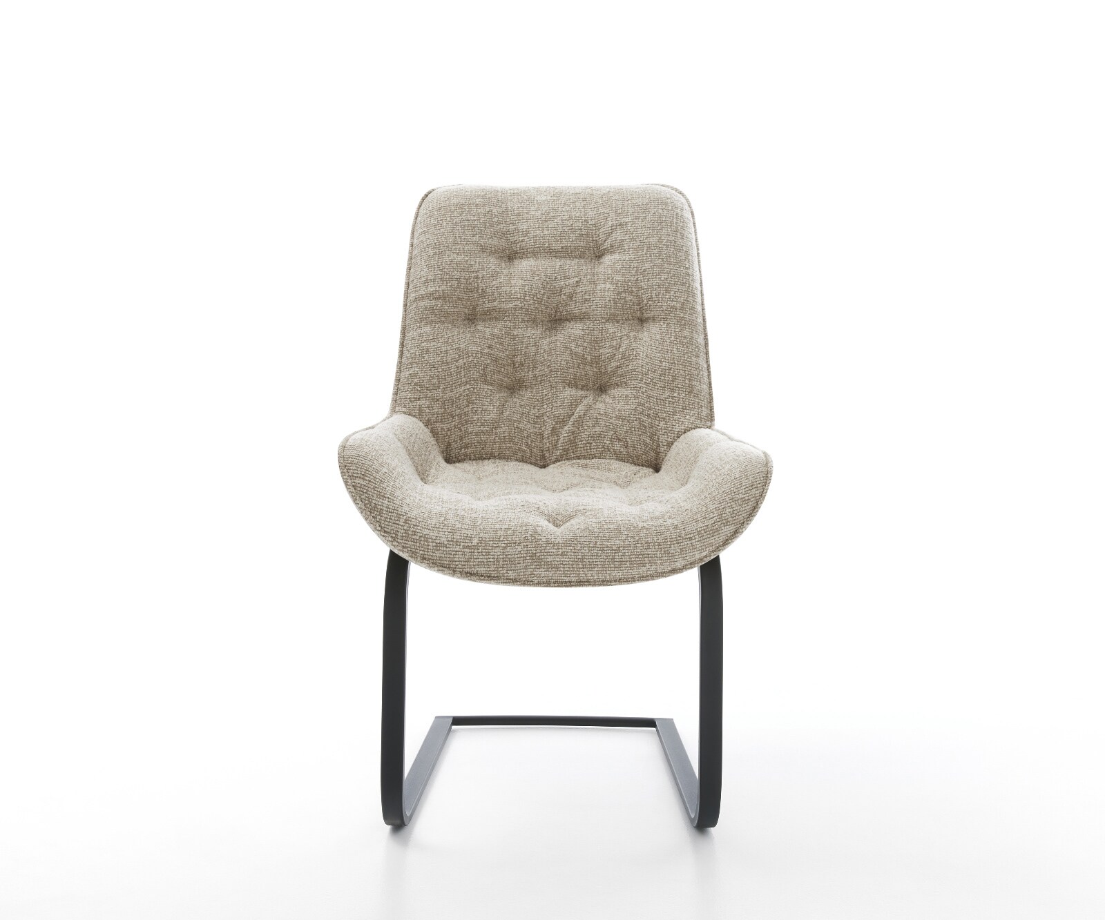 Freischwinger Taimi-Flex Webstoff Soft Beige Freischwinger flach Schwarz 2