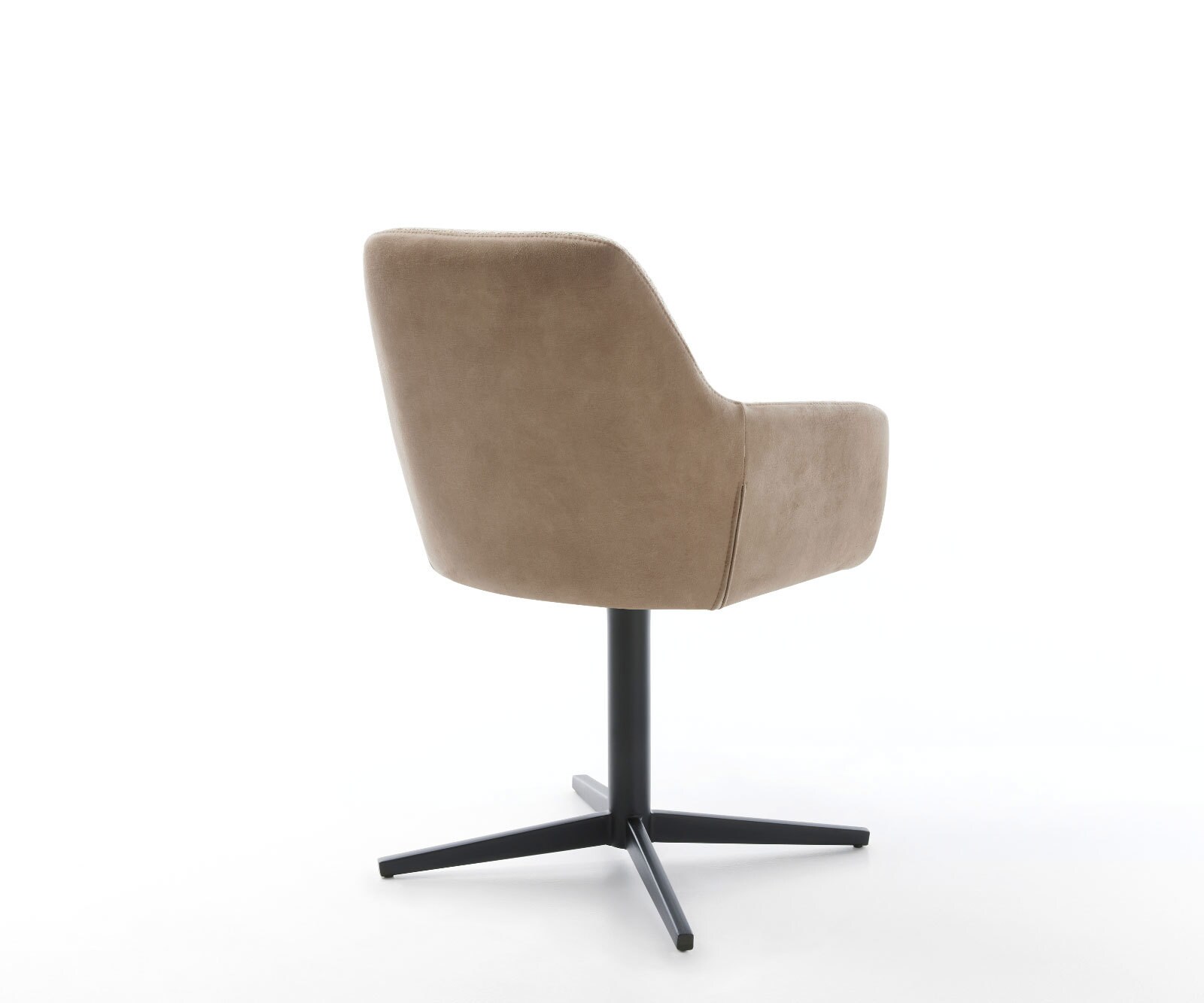 Drehstuhl Pejo-Flex Materialmix Schlamm Fußkreuz Schwarz 360° drehbar Taschenfederkern 4