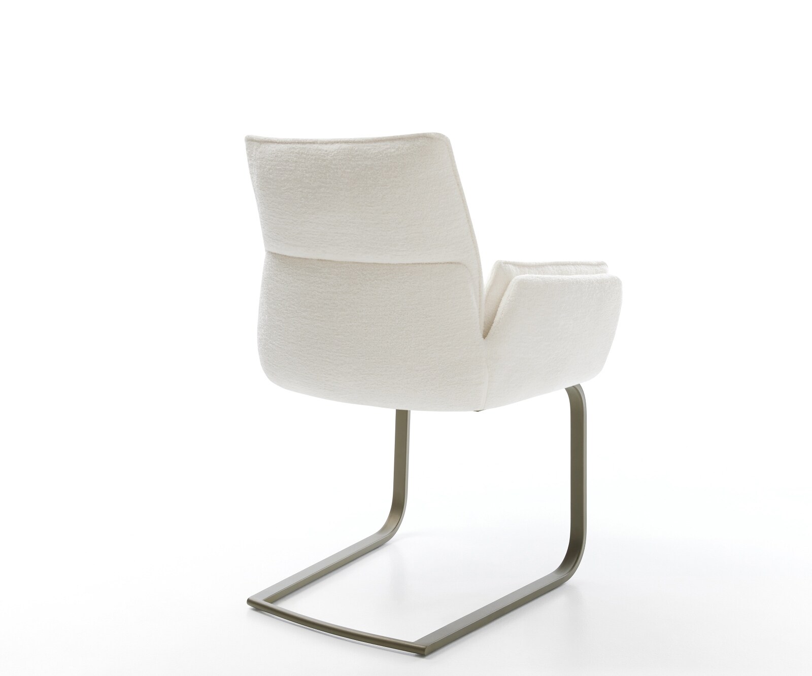 Freischwinger Nela-Flex Bouclé Soft Beige Freischwinger flach Effektfinish Titan 4
