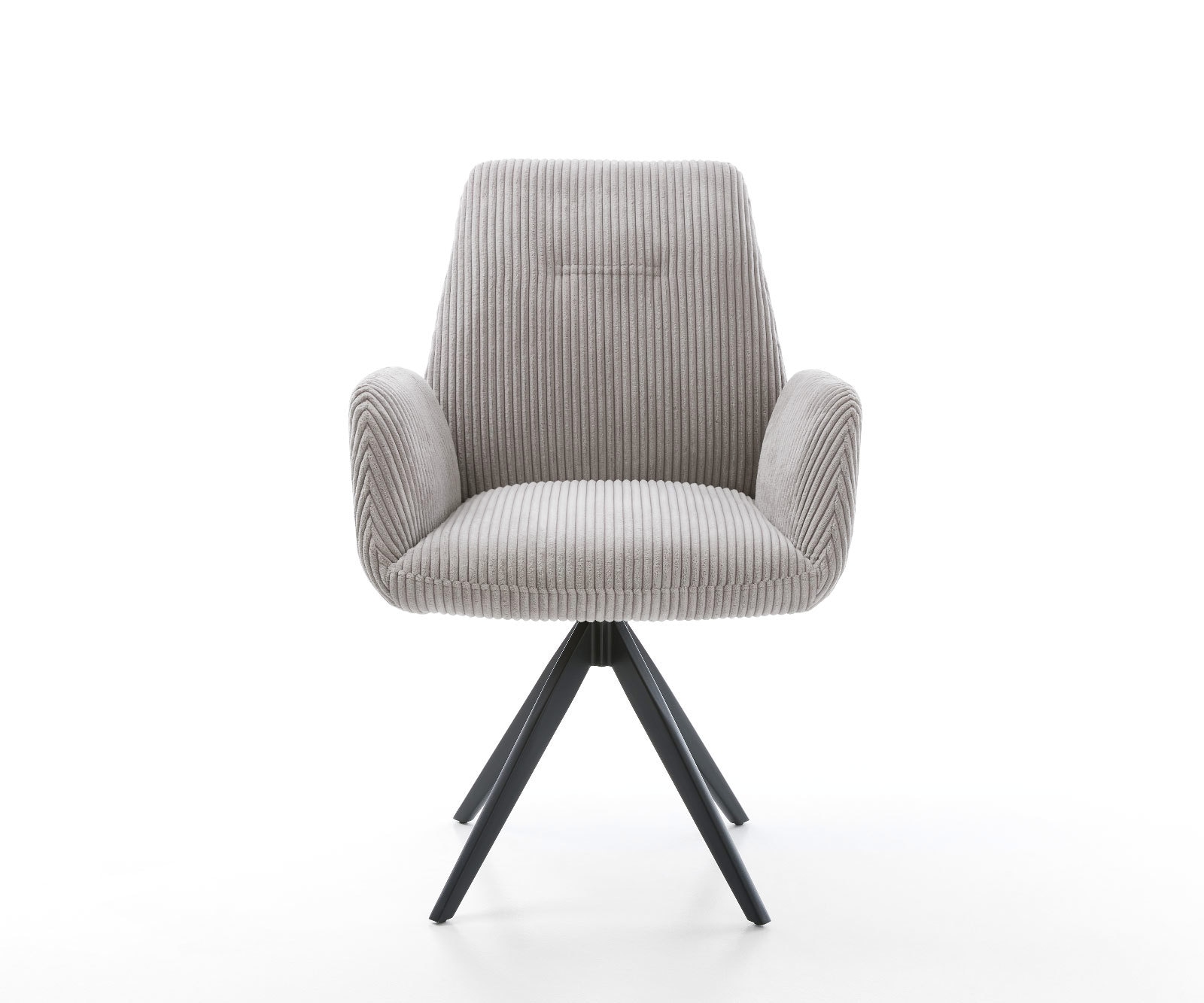 Esszimmerstuhl Zoa-Flex Cord Silbergrau Kreuzgestell kantig Schwarz Taschenfederkern 1 Esszimmerstuhl Zoa-Flex Cord Silbergrau Kreuzgestell kantig Schwarz Taschenfederkern 1