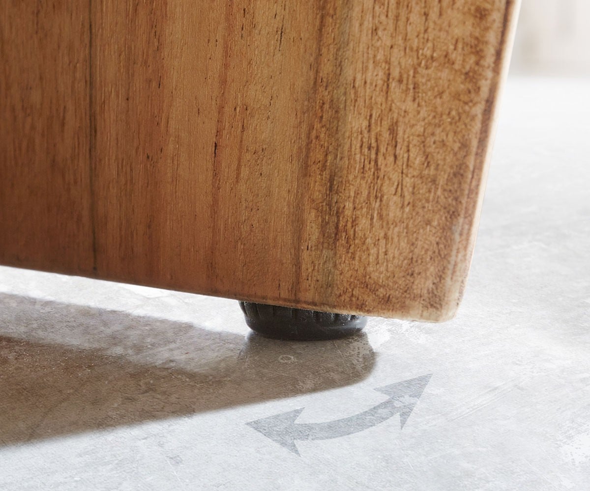 Lowboard Live-Edge 190 cm Akazie Natur 4 Schübe 2 Fächer 6 Lowboard Live-Edge 190 cm Akazie Natur 4 Schübe 2 Fächer 6