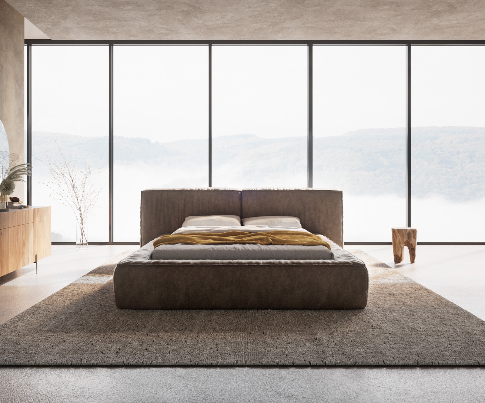 Polsterbettgestell Coperti 140x200 cm Mikrofaser Taupe Vintage 3 Polsterbettgestell Coperti 140x200 cm Mikrofaser Taupe Vintage 3