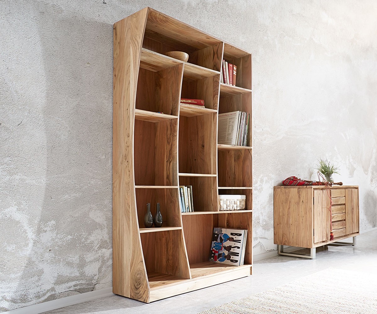 Etagère Live-Edge 121 cm acacia nature droite Etagère Live-Edge 121 cm acacia nature droite