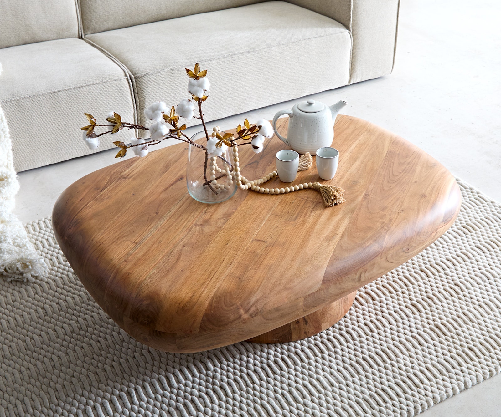 Couchtisch Maskat 120x90 cm Akazie Natur 3 Couchtisch Maskat 120x90 cm Akazie Natur 3