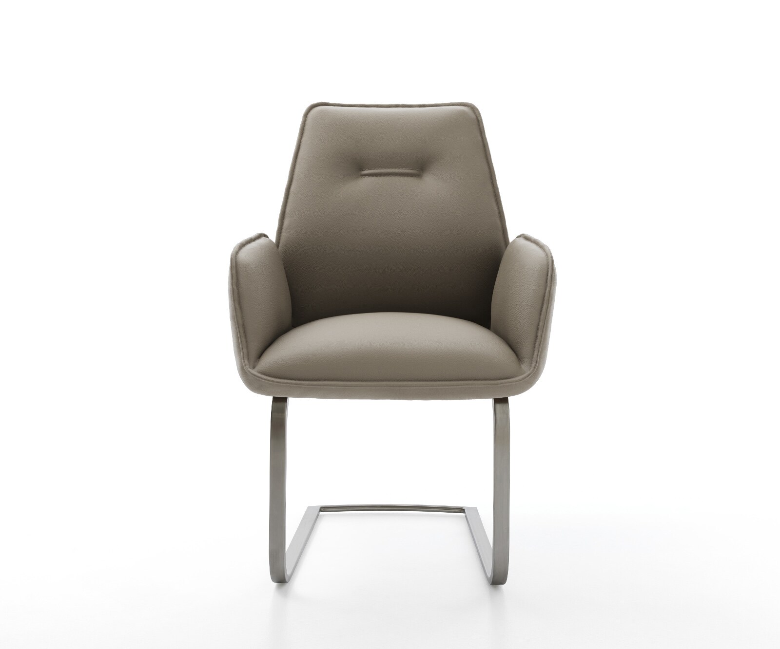 Cantilever Zoa-Flex cuir de vache couleur boue pied cantilever plat grafiete 2