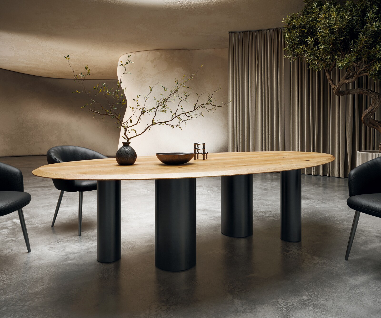 Esstisch Edge Massivholz Flow Edge Oval 4