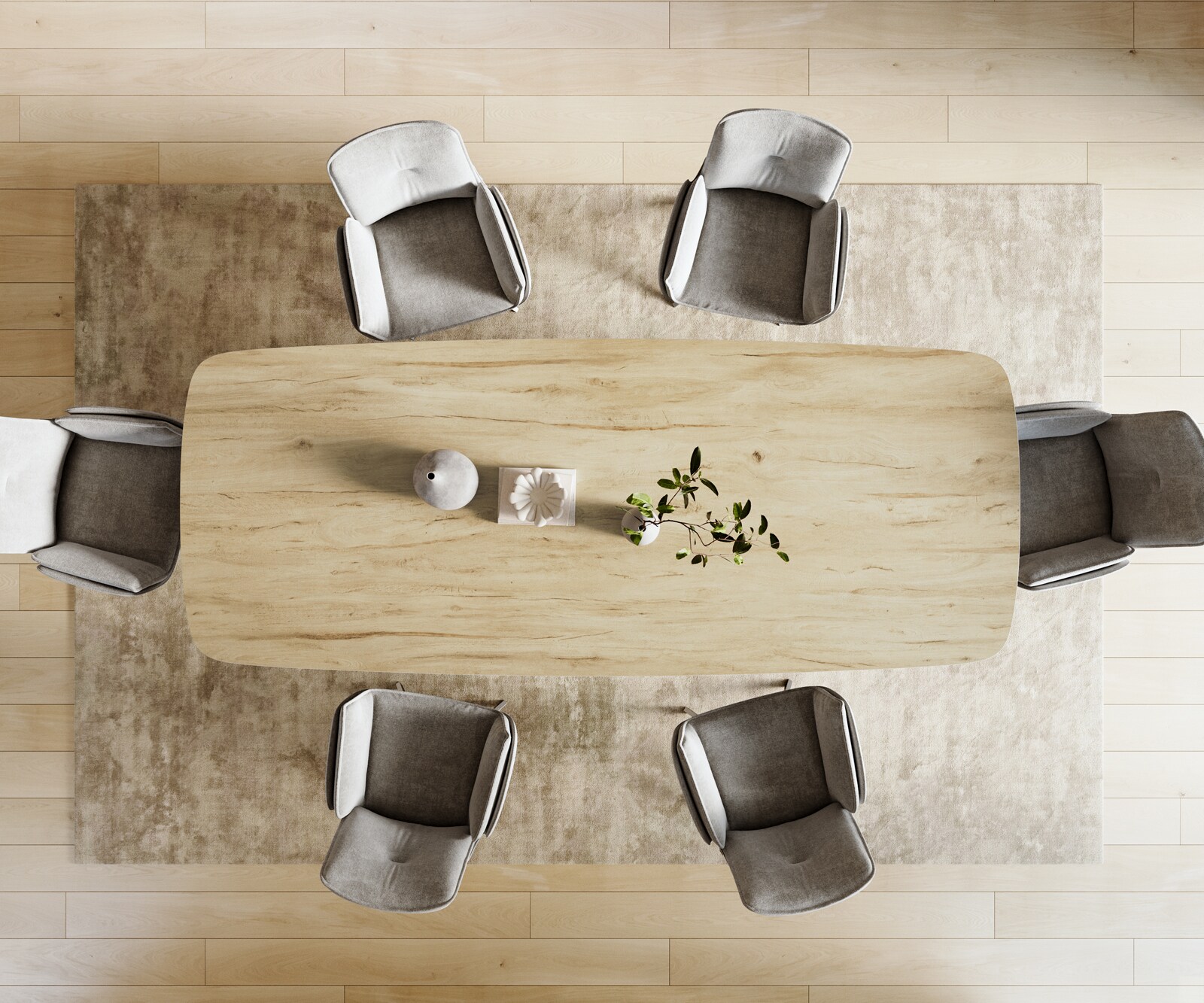 Esstisch Edge Boot 300x120 cm Keramik Laminam® Sabbia Eichefarbig Kreuzgestell Rechteck Edelstahl Graphit 3