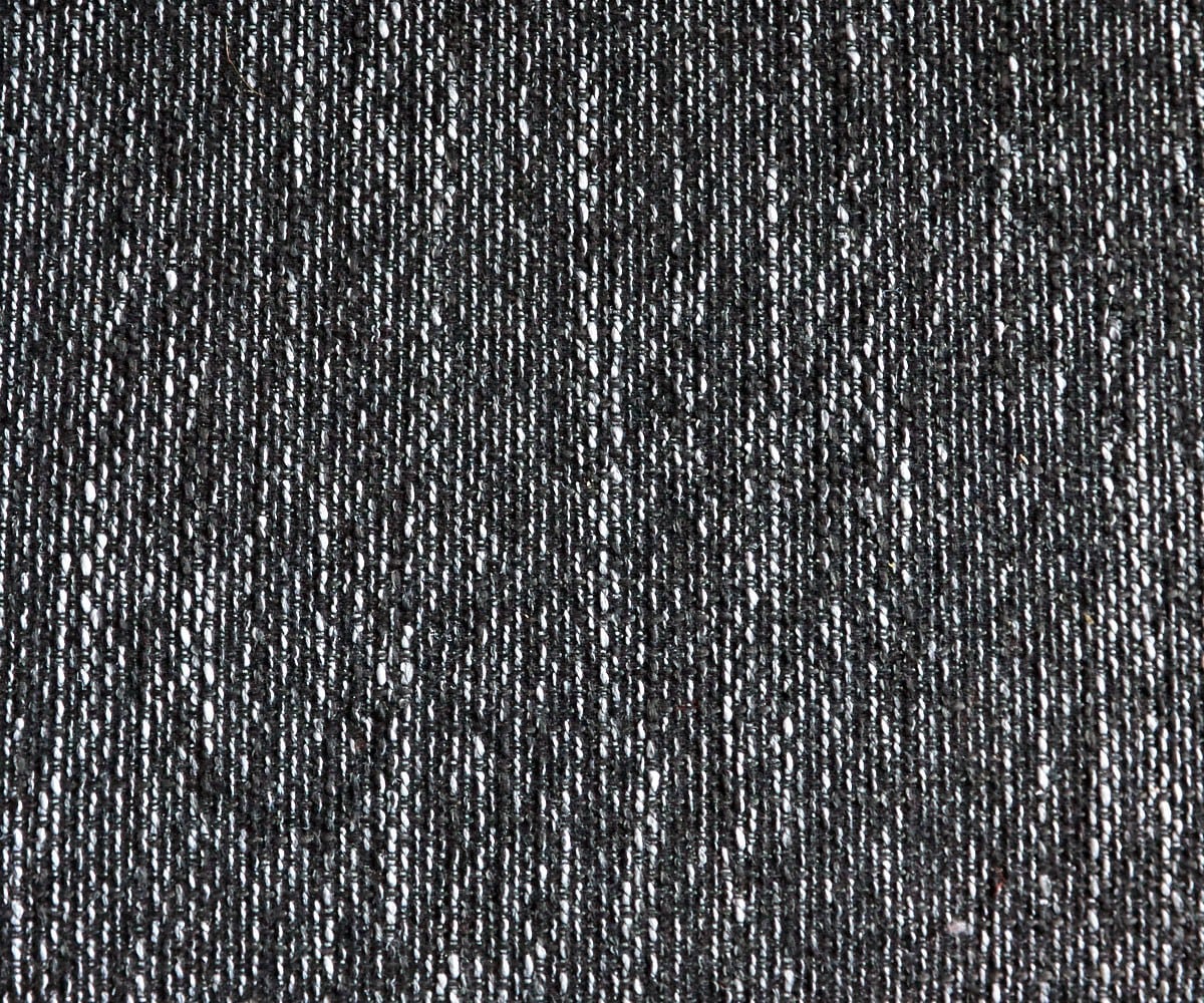 Canapé d'angle Clovis blanc noir avec tabouret pouf gauche 1 Canapé d'angle Clovis blanc noir avec tabouret pouf gauche 1