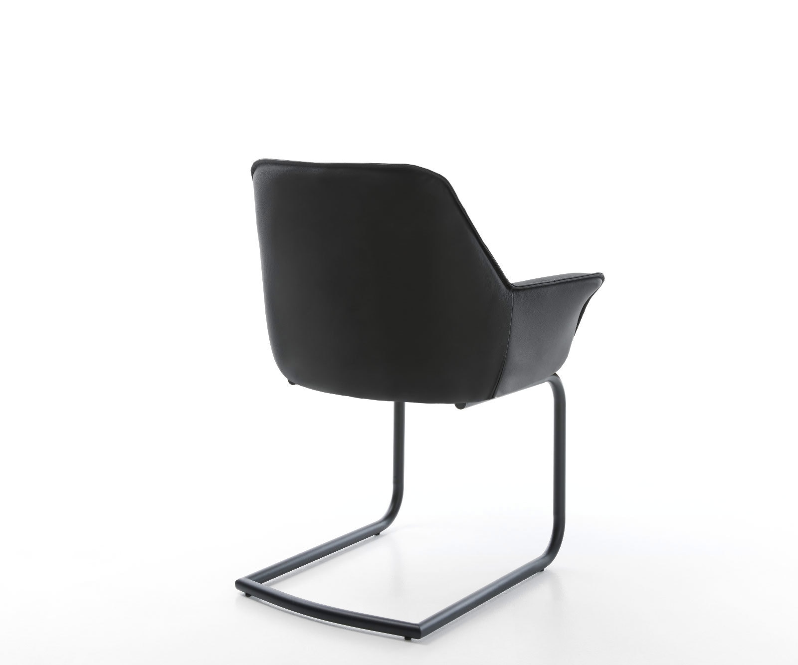Freischwinger Kaira-Flex Echt-Leder Schwarz Freischwinger rund Schwarz 5 Freischwinger Kaira-Flex Echt-Leder Schwarz Freischwinger rund Schwarz 5