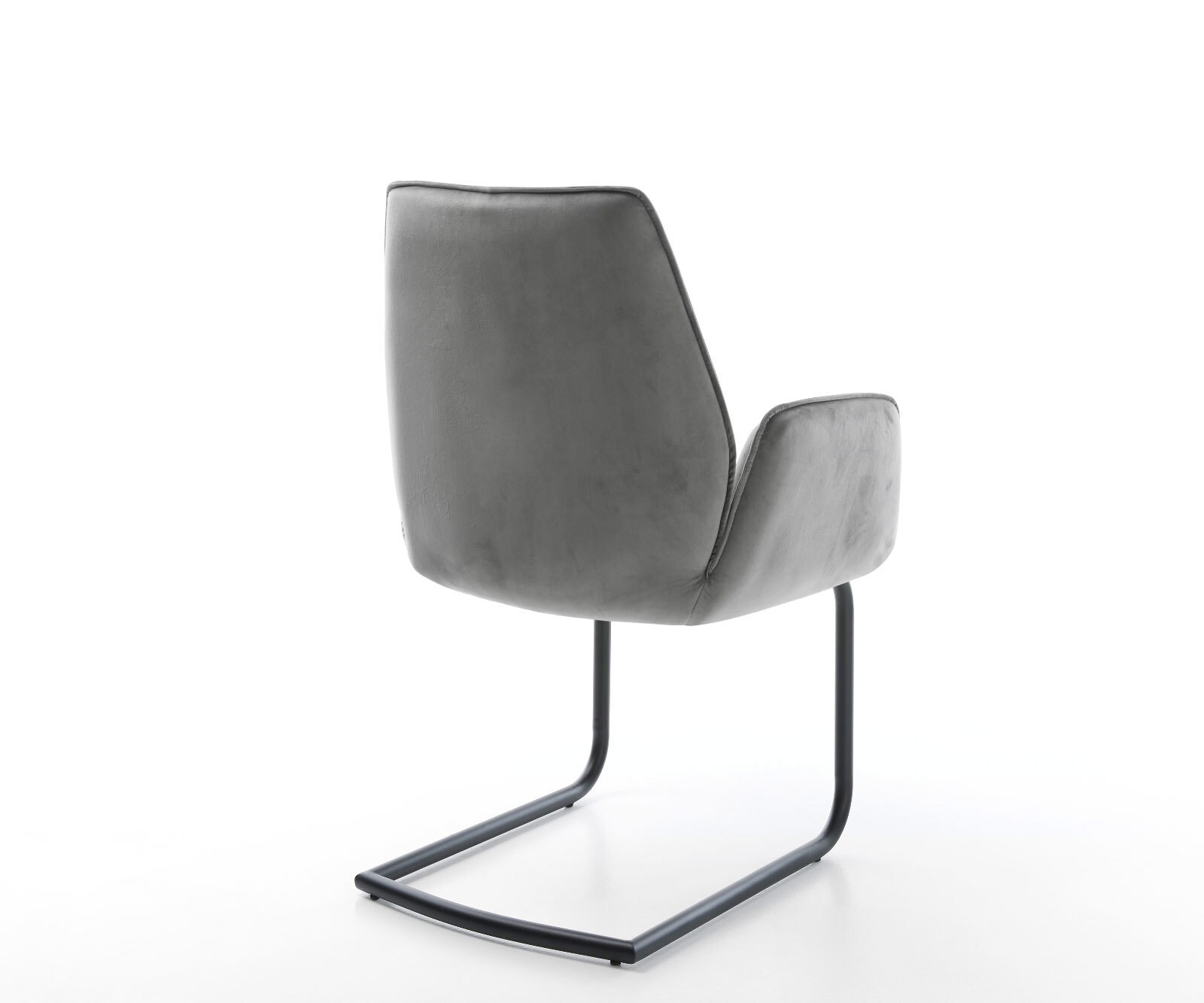 Freischwinger Zoa-Flex Samt Grau Freischwinger rund Schwarz Taschenfederkern 4 Freischwinger Zoa-Flex Samt Grau Freischwinger rund Schwarz Taschenfederkern 4