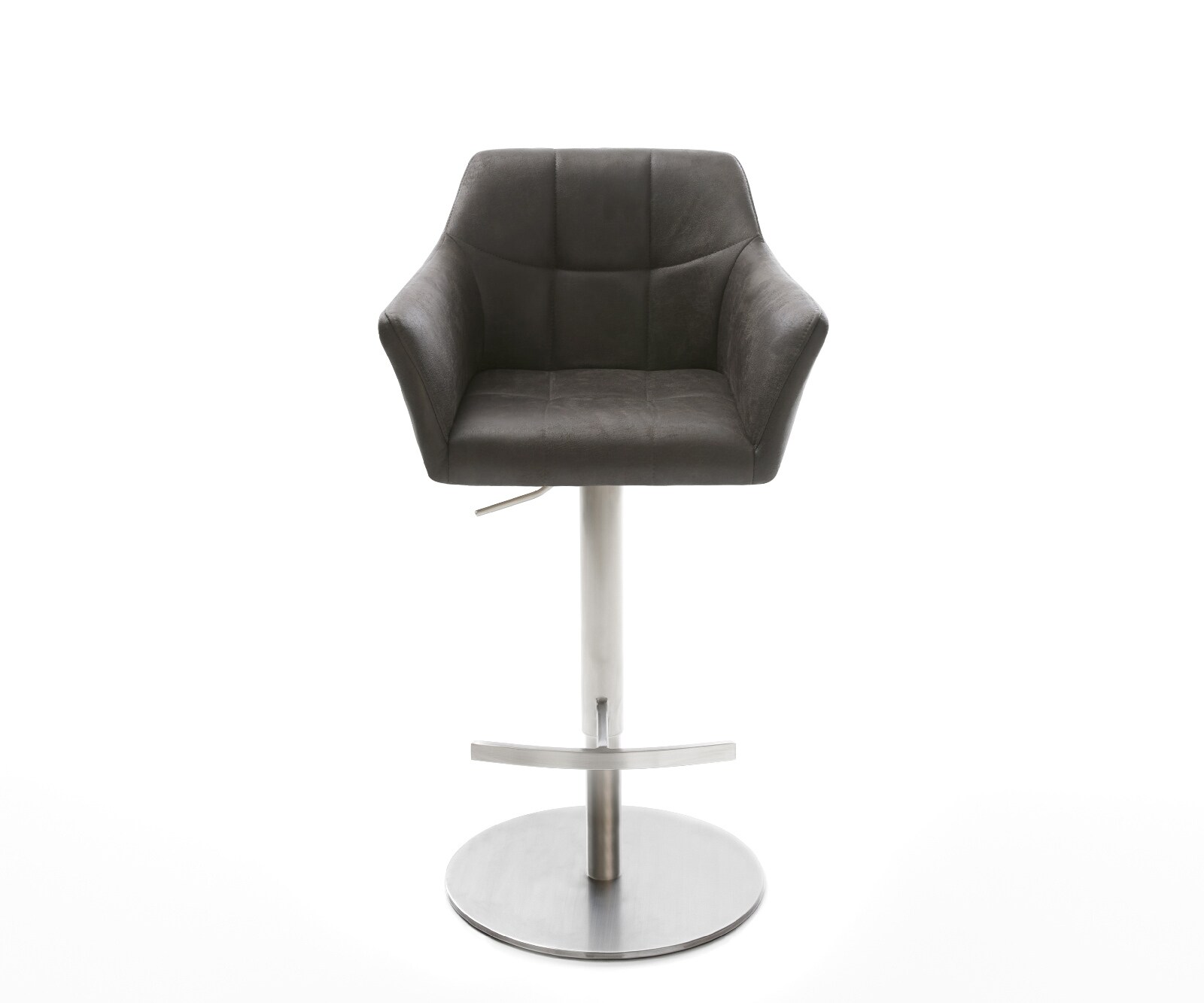 Barstuhl Yulo-Flex Vintage Anthrazit Drehfuß höhenverstellbar Edelstahl 4 Barstuhl Yulo-Flex Vintage Anthrazit Drehfuß höhenverstellbar Edelstahl 4