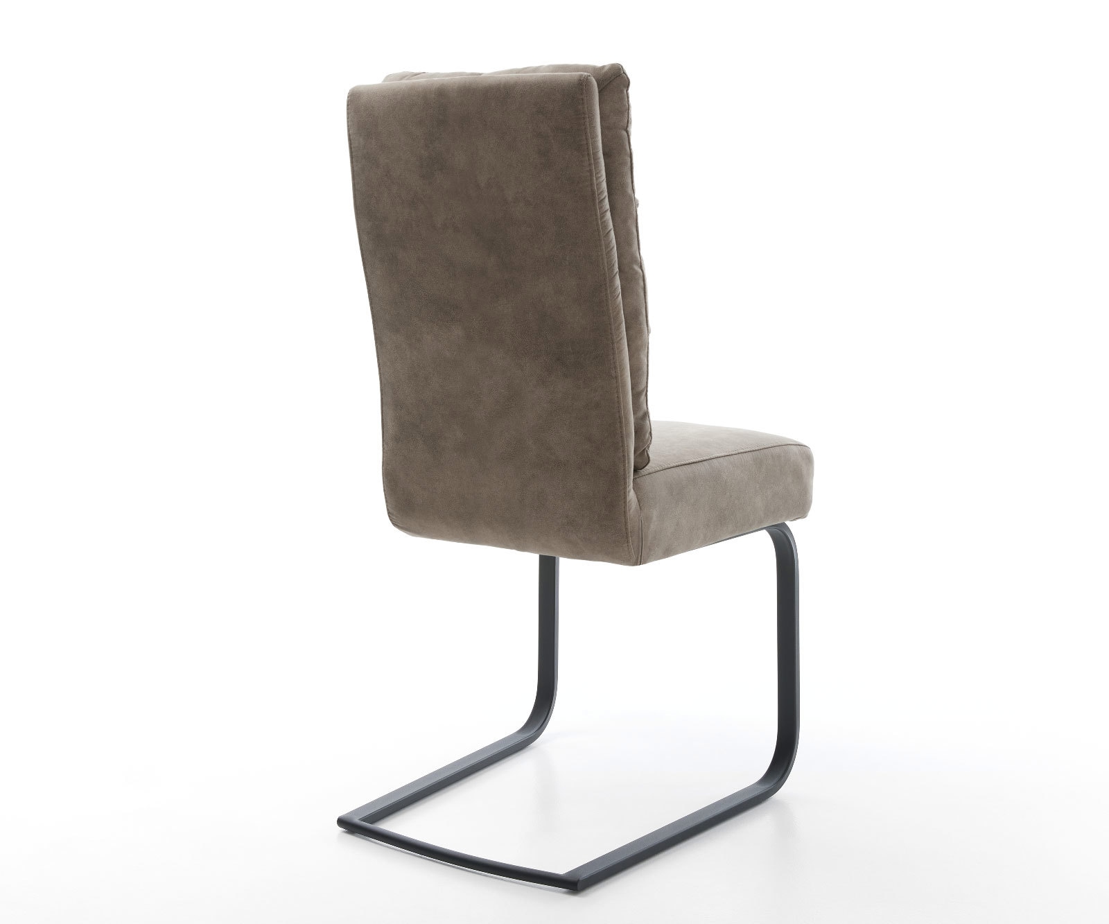 Freischwinger Pela-Flex Mikrofaser Taupe Vintage Freischwinger flach Schwarz Taschenfederkern 4 Freischwinger Pela-Flex Mikrofaser Taupe Vintage Freischwinger flach Schwarz Taschenfederkern 4