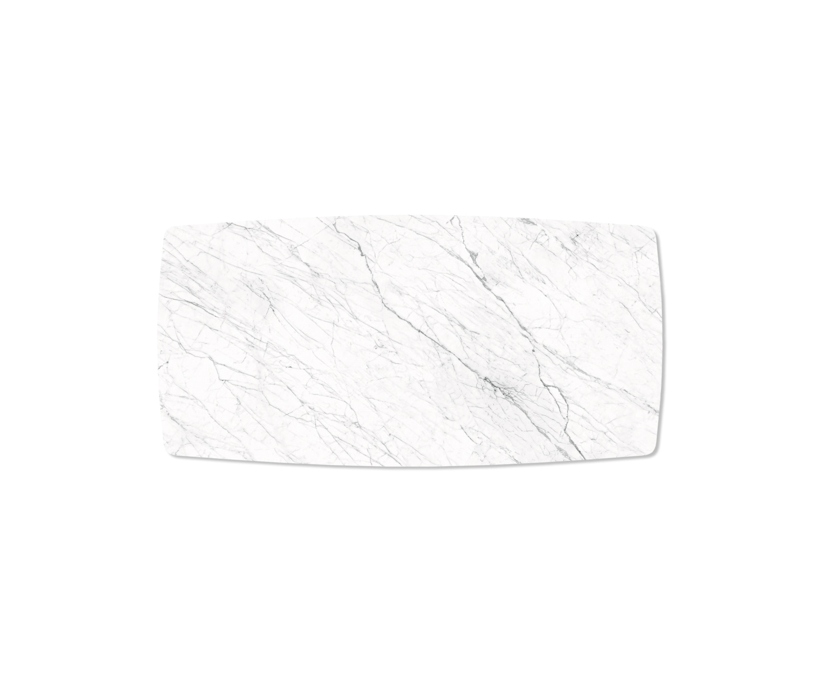 Table-à-manger Edge forme Boot 200x100cm Laminam® céramique blanc pieds milieu acier plat noir 3 Table-à-manger Edge forme Boot 200x100cm Laminam® céramique blanc pieds milieu acier plat noir 3