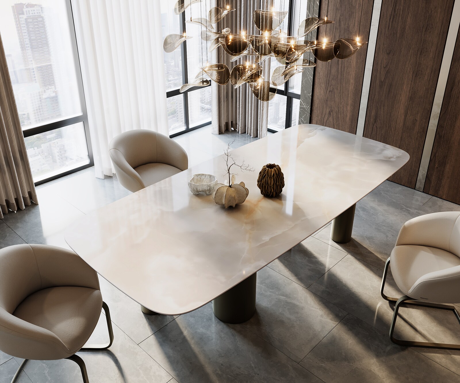 Esstisch Edge Boot 270x120 Keramik Iris FMG Onice Grigio Pilier Metall Effektfinish Titan 1 Esstisch Edge Boot 270x120 Keramik Iris FMG Onice Grigio Pilier Metall Effektfinish Titan 1