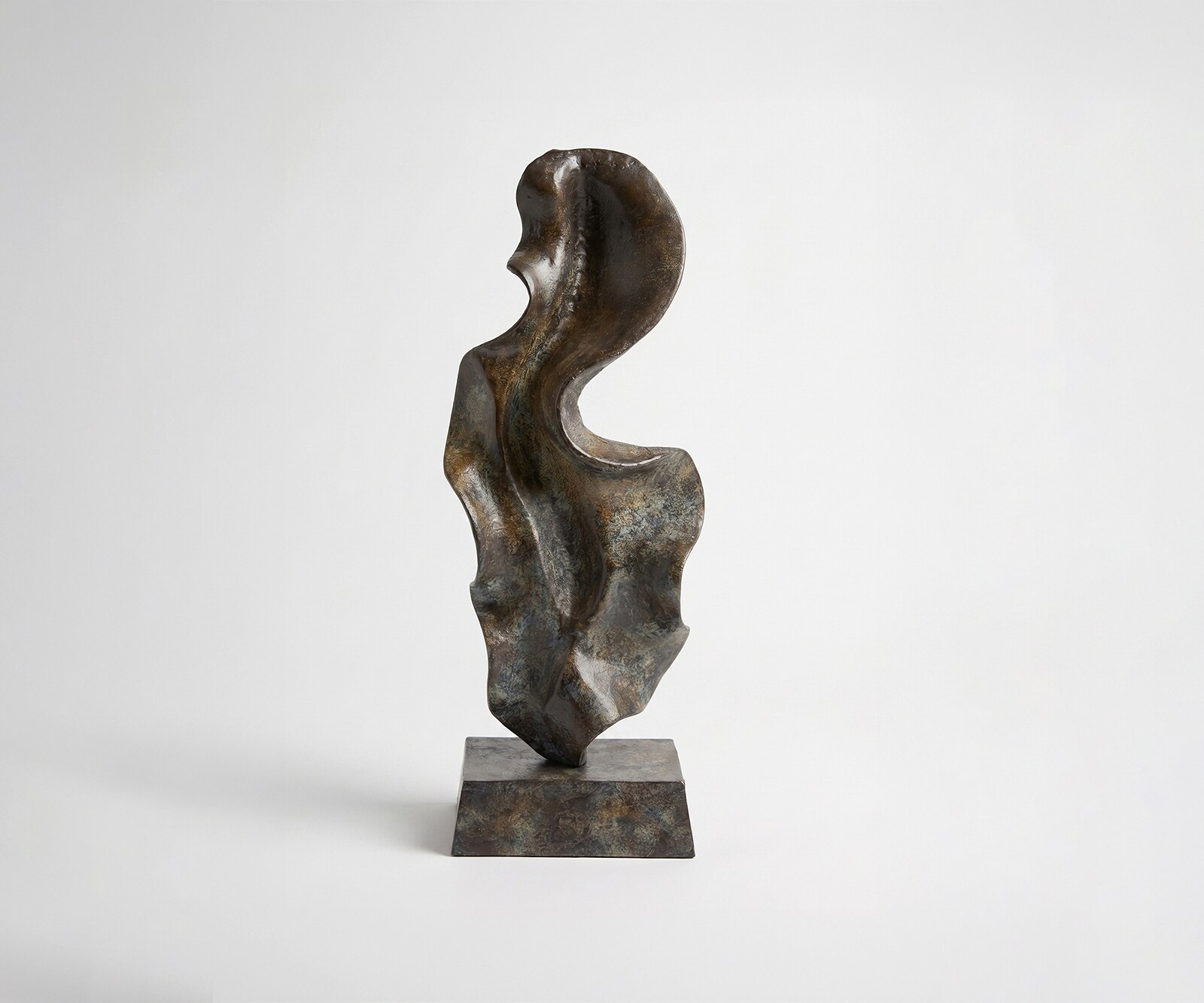 Skulptur Arvena B26 x T14 x H70 cm Aluminium Umbra Antica Handgemacht