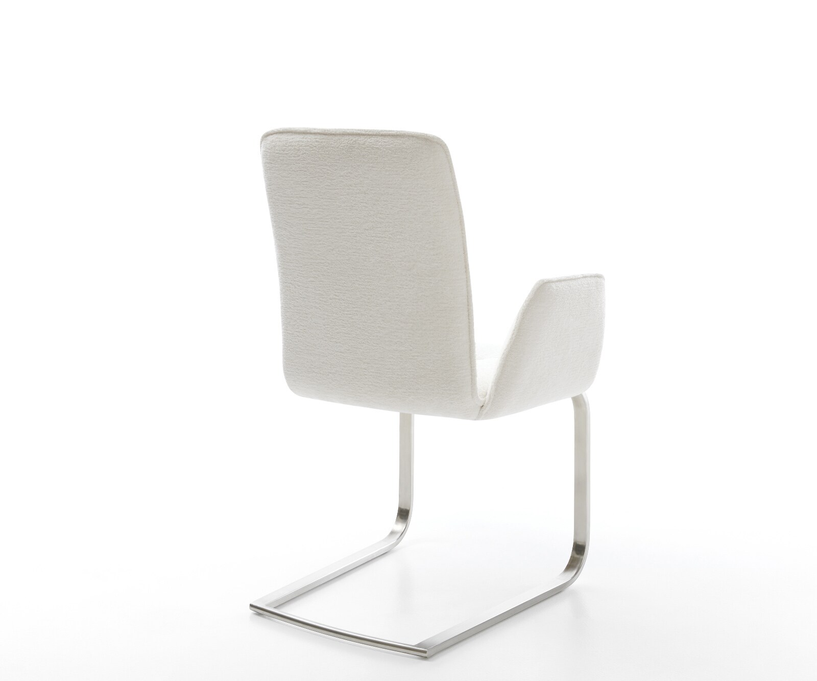 Freischwinger Vinja-Flex Bouclé Soft Beige Freischwinger flach Edelstahl 4