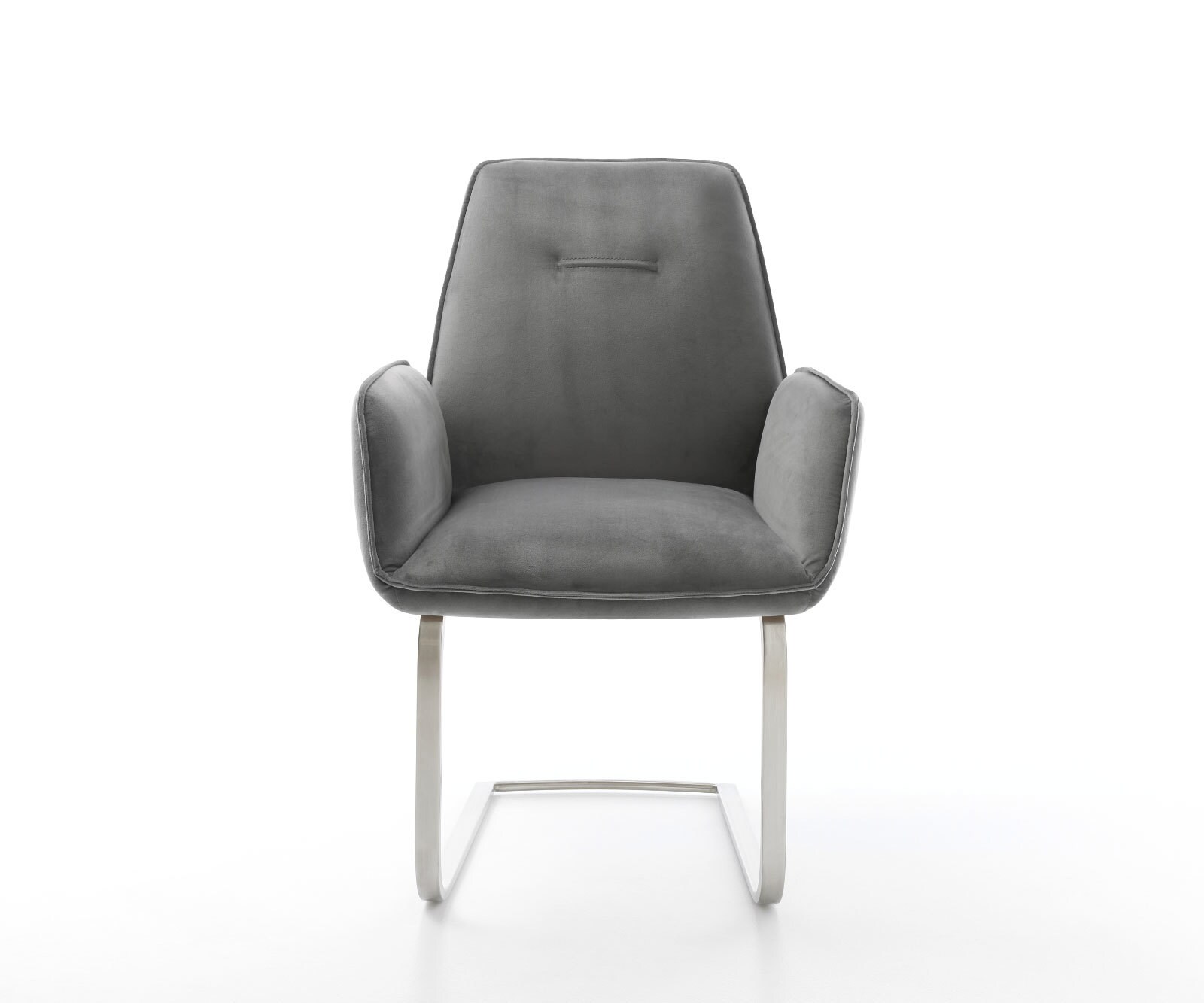 Freischwinger Zoa-Flex Samt Grau Freischwinger flach Edelstahl Taschenfederkern 1 Freischwinger Zoa-Flex Samt Grau Freischwinger flach Edelstahl Taschenfederkern 1