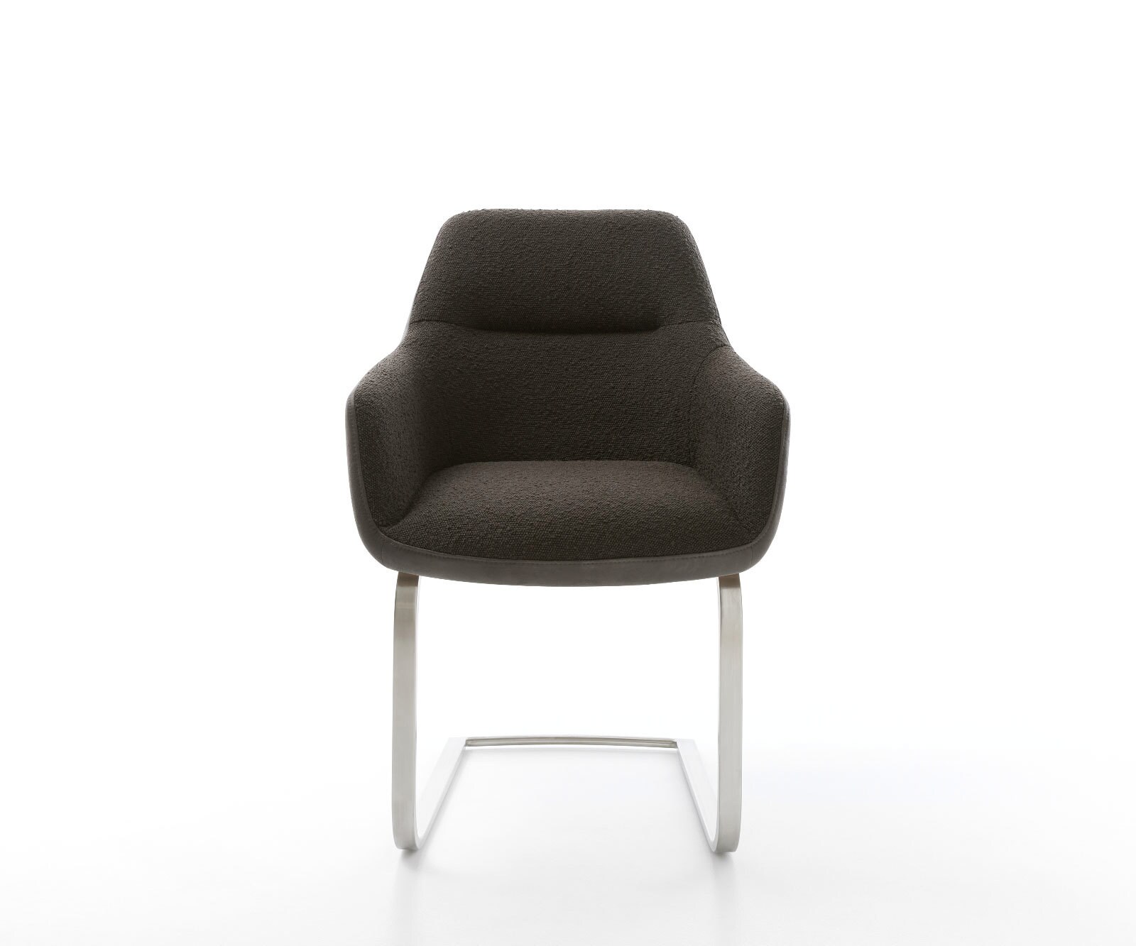 Cantilever Pejo-Flex tissu mixte noir pied cantilever plat acier inoxydable brossé ressorts ensachés 1 Cantilever Pejo-Flex tissu mixte noir pied cantilever plat acier inoxydable brossé ressorts ensachés 1