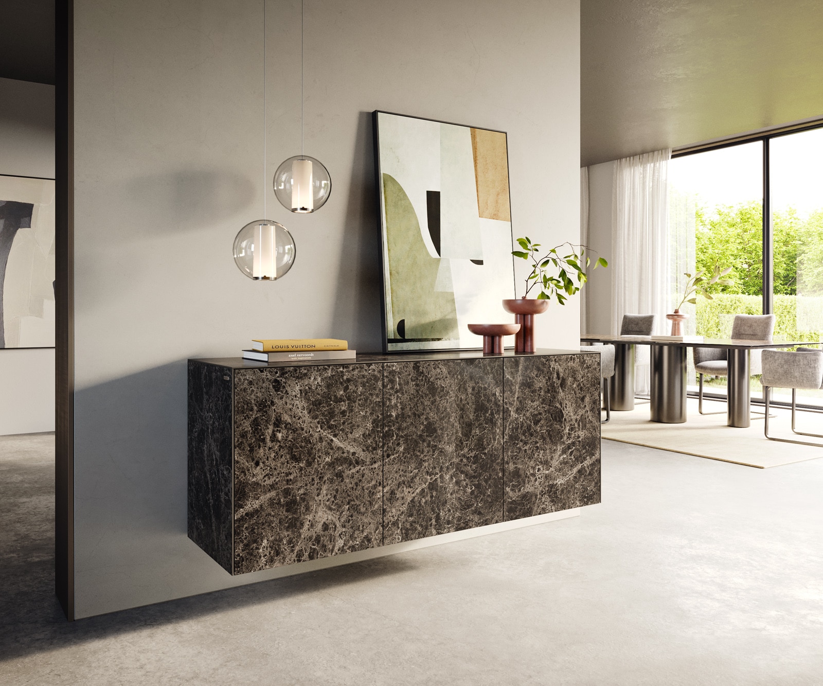 Sideboard Cuor 150 cm Keramik 3 Türen 1 Sideboard Cuor 150 cm Keramik 3 Türen 1