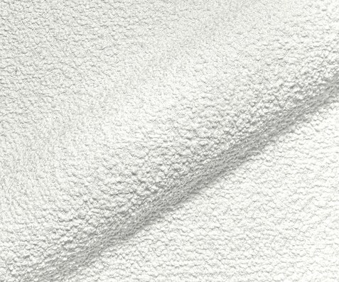 Stoffmuster Bouclé Creme - weiß