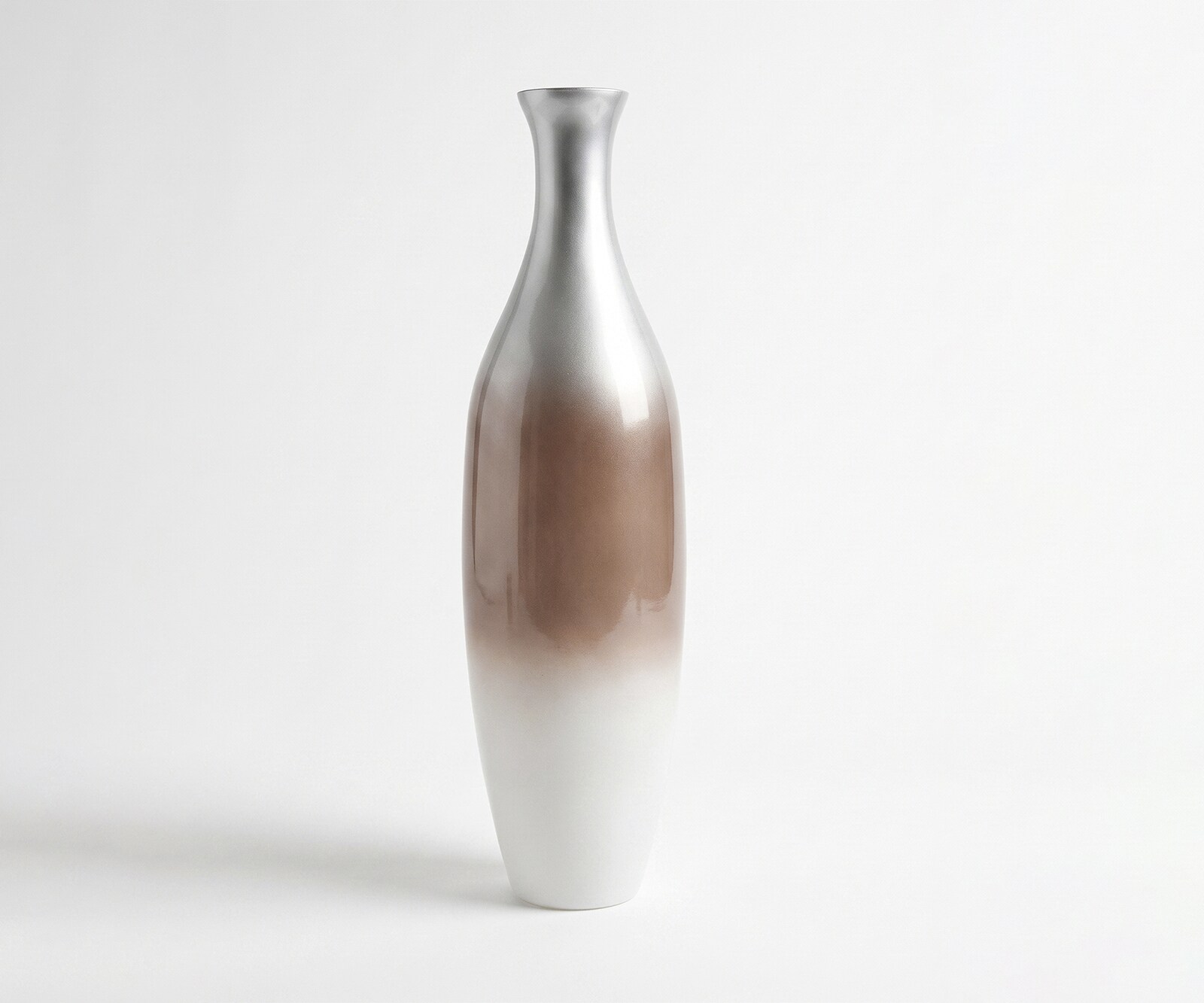 Vase Nuvia B23 x T23 x H86 cm Glas Mokka Opal Handgemacht
