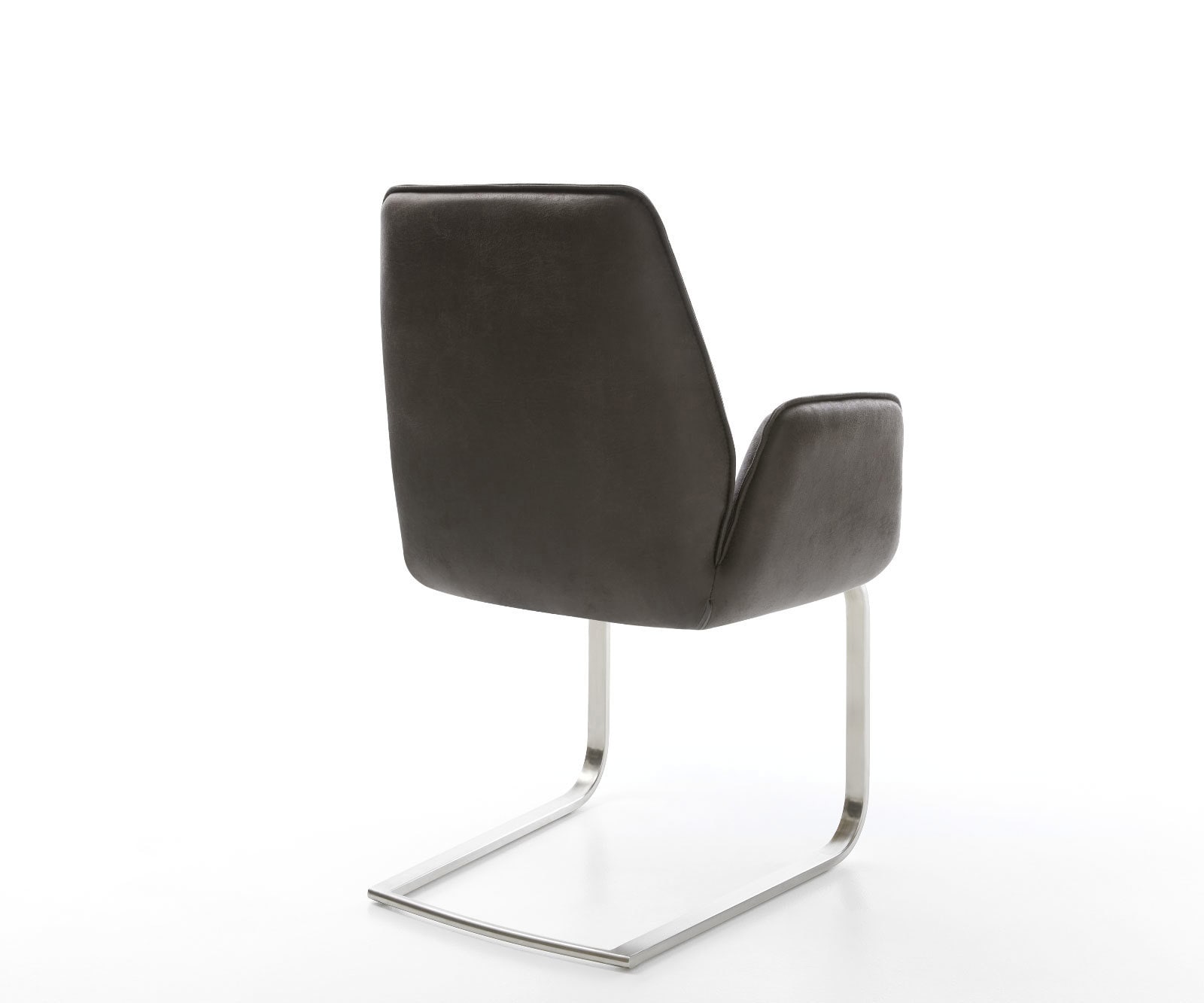 Freischwinger Zoa-Flex Mikrofaser Anthrazit Vintage Freischwinger flach Edelstahl Taschenfederkern 4 Freischwinger Zoa-Flex Mikrofaser Anthrazit Vintage Freischwinger flach Edelstahl Taschenfederkern 4