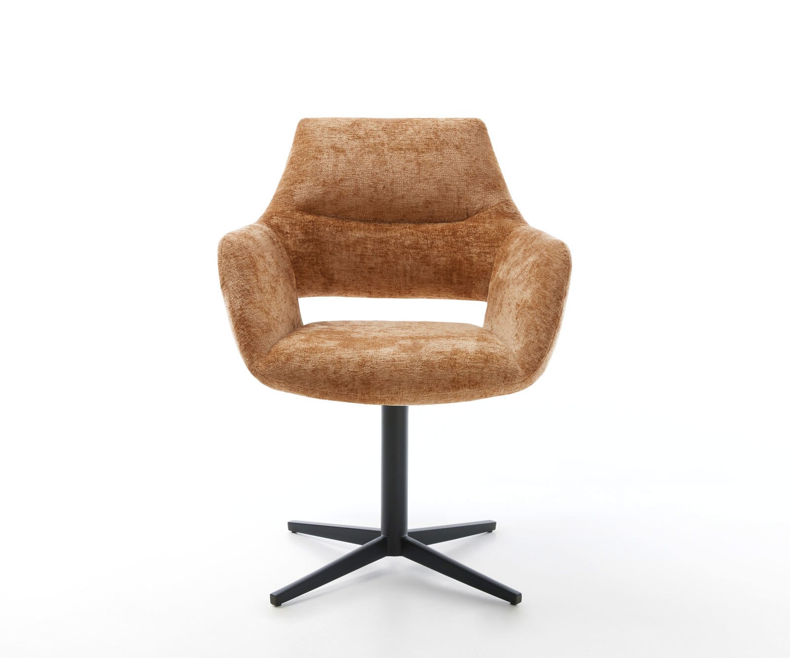 Drehstuhl Yago-Flex mit Armlehnen Chenille Rost Fußkreuz Schwarz 360° drehbar Taschenfederkern 1 Drehstuhl Yago-Flex mit Armlehnen Chenille Rost Fußkreuz Schwarz 360° drehbar Taschenfederkern 1